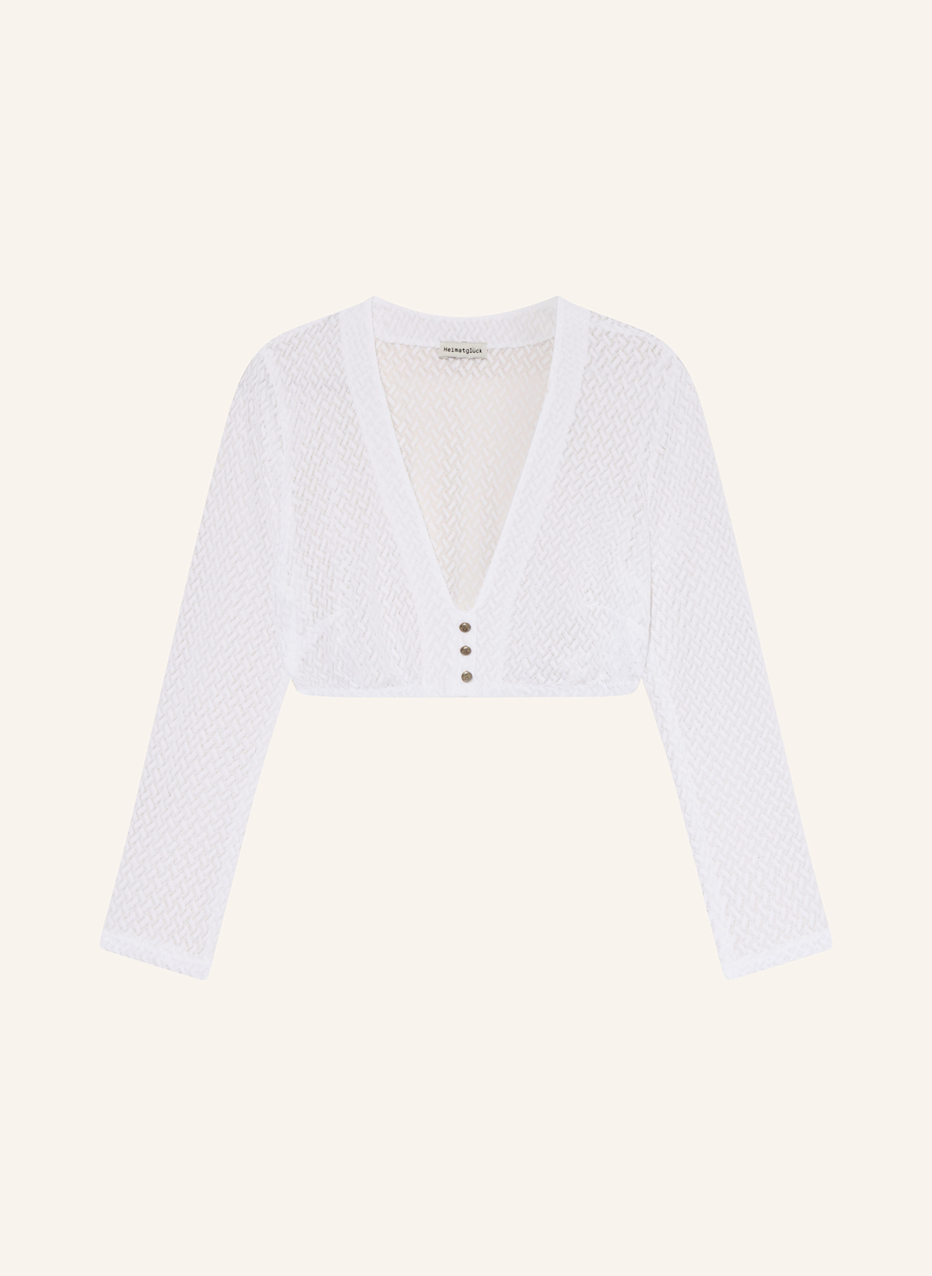 Heimatglück Tracht Dirndl blouse LISL made of lace: WHITE