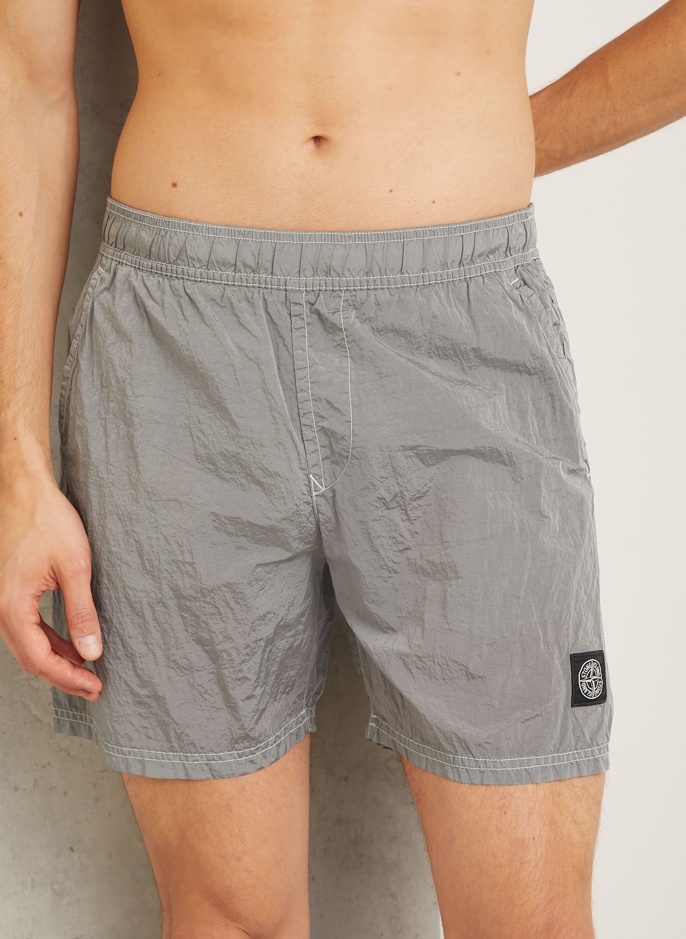 STONE ISLAND Swim Shorts in gray