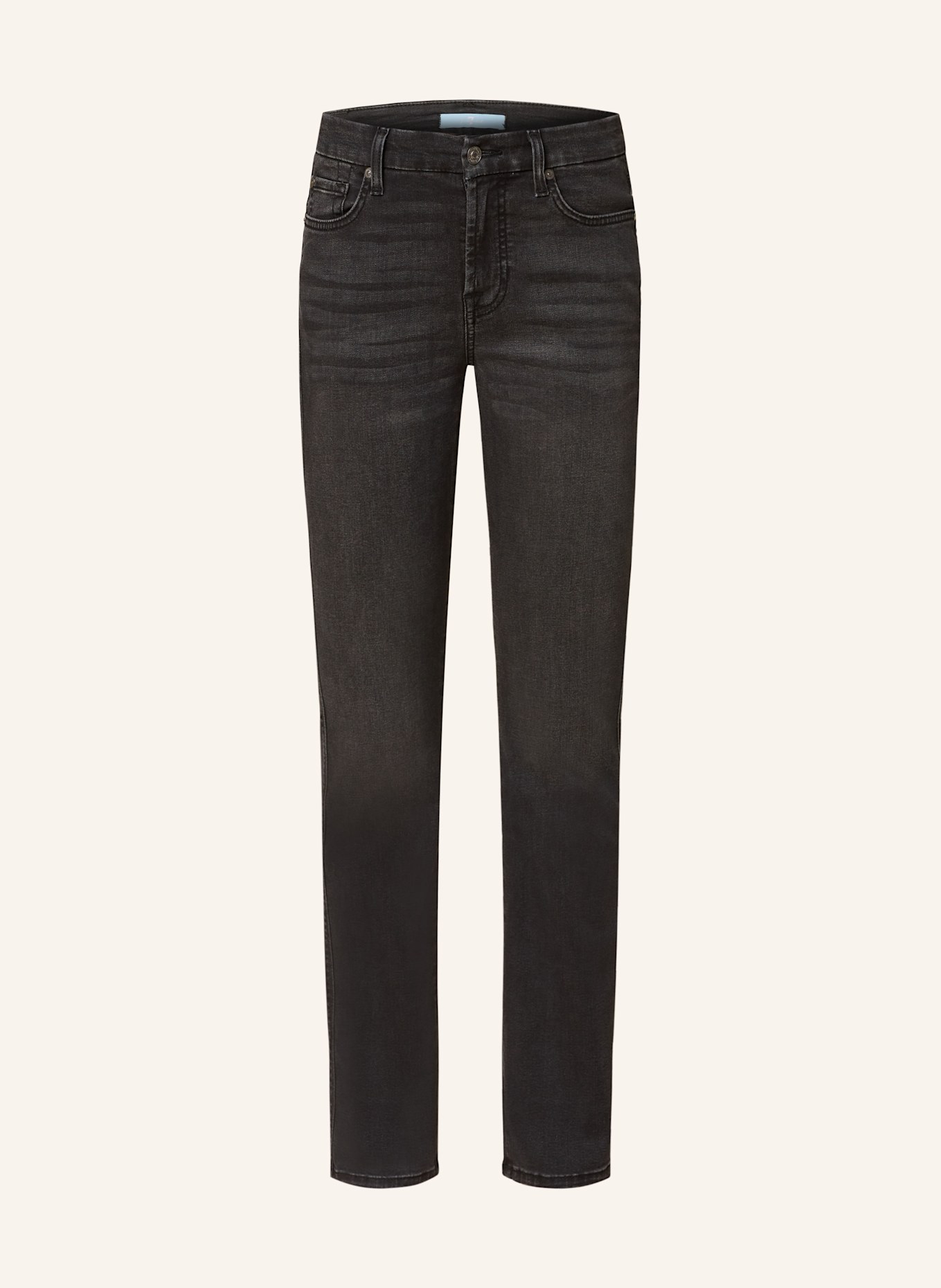 7 for all mankind Straight Jeans KIMMIE STRAIGHT: 7F00 Black Beauty