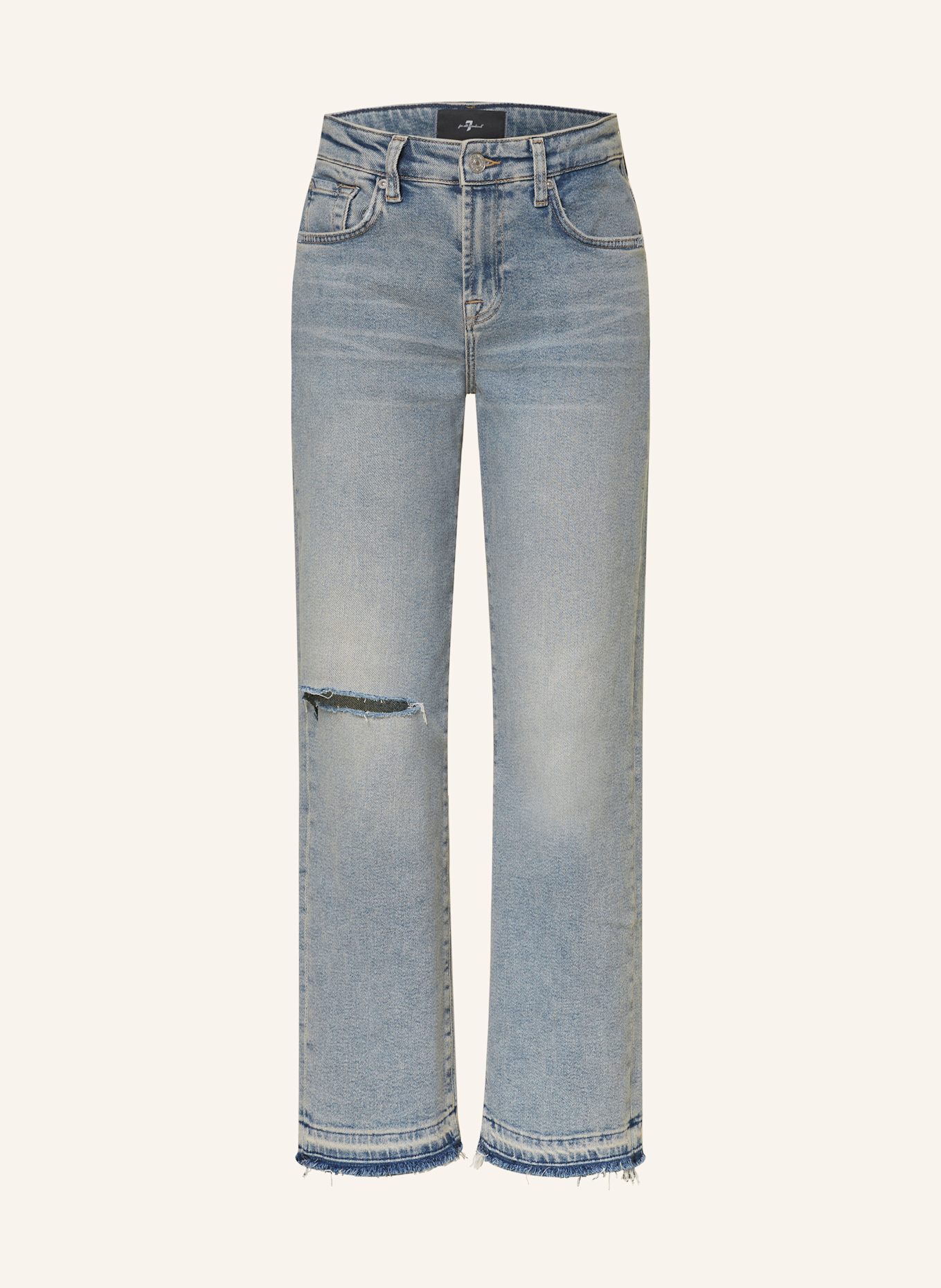 7 for all mankind Straight Jeans CALIE STRAIGHT ANKLE: Shore Break