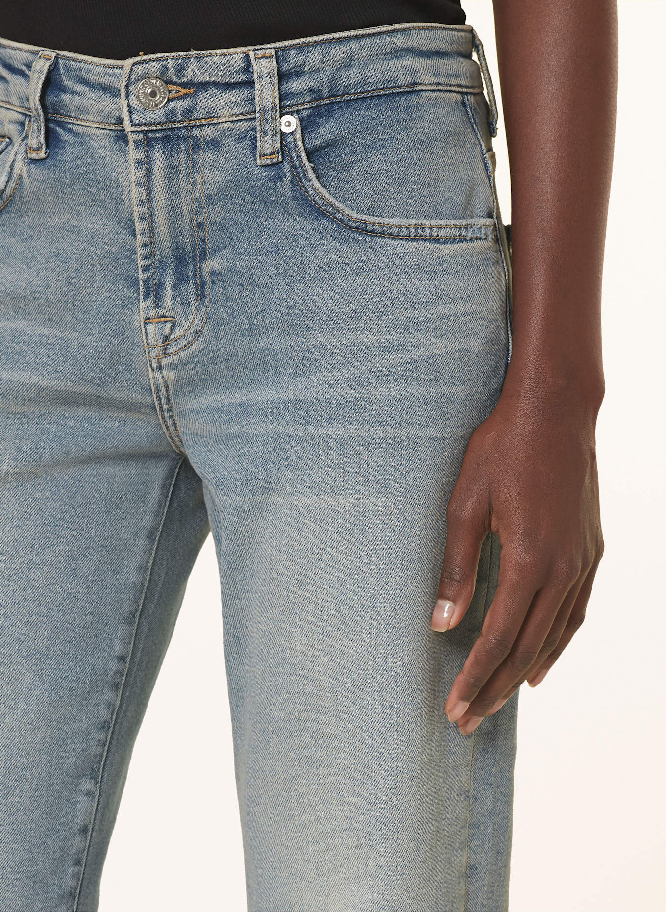 7 for all mankind Straight Jeans CALIE STRAIGHT ANKLE: Shore Break