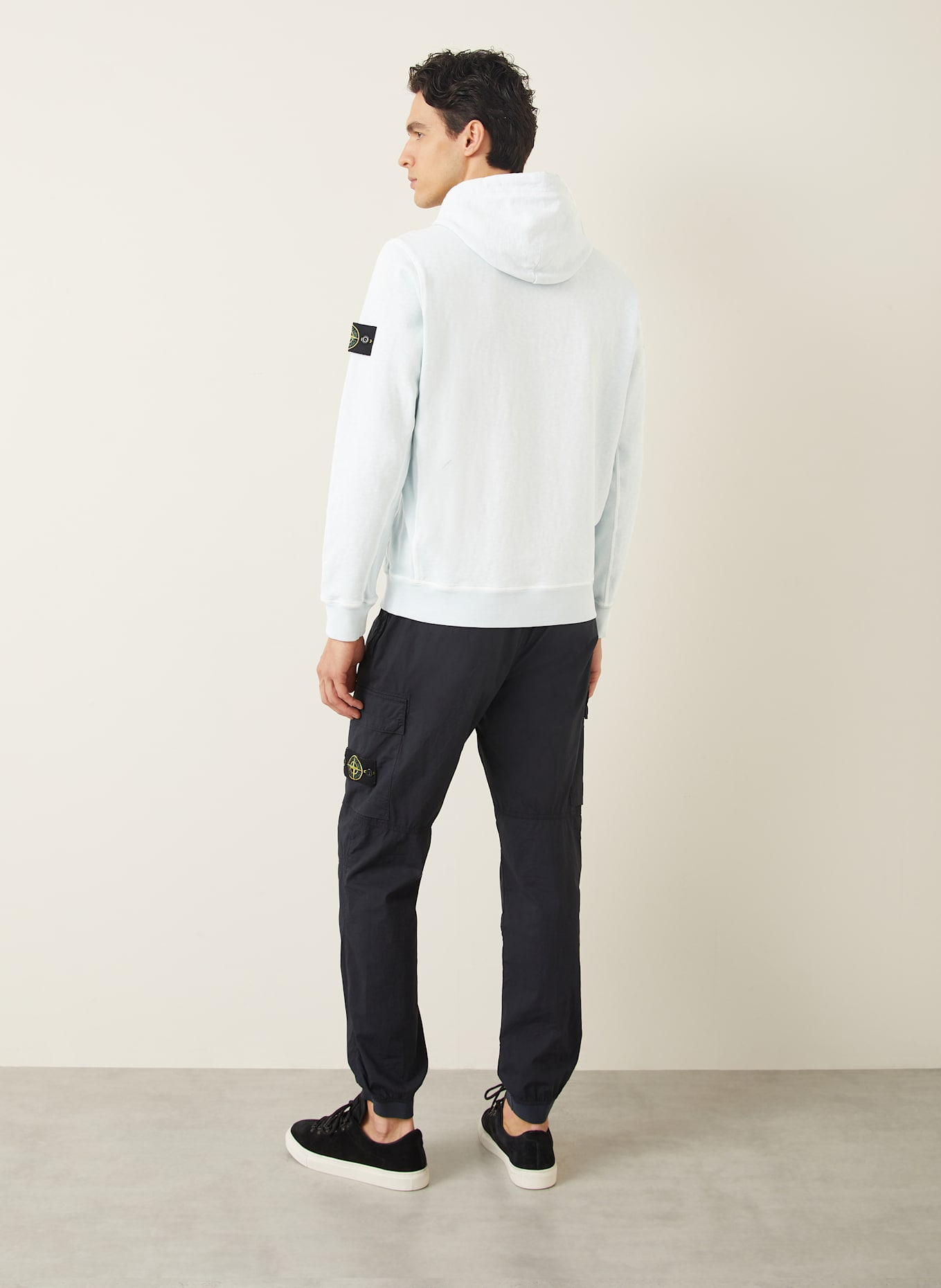 STONE ISLAND Hoodie: LIGHT BLUE