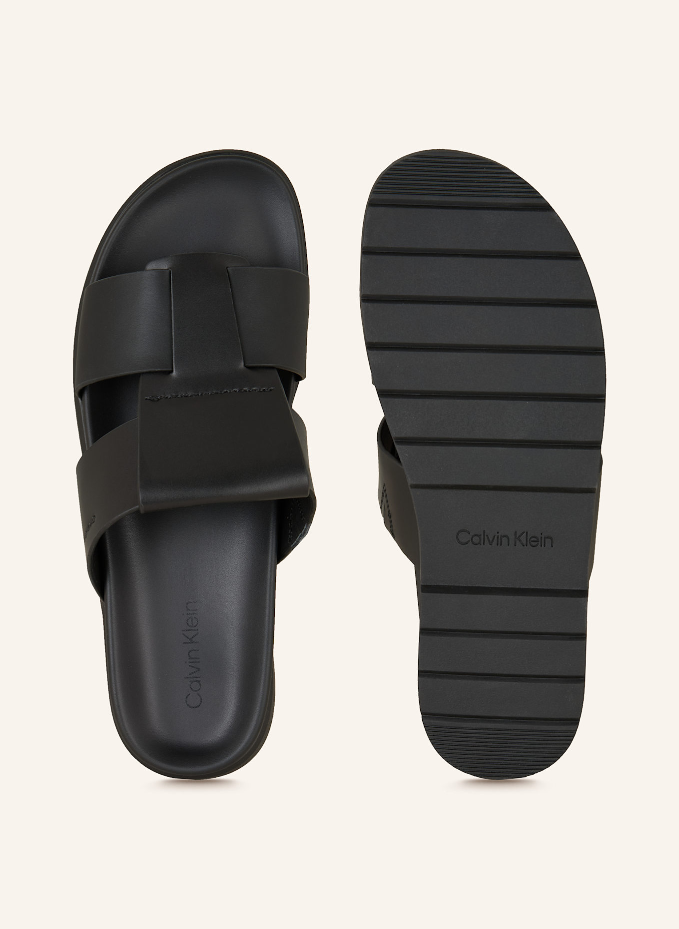 Calvin Klein Klapki: CZARNY