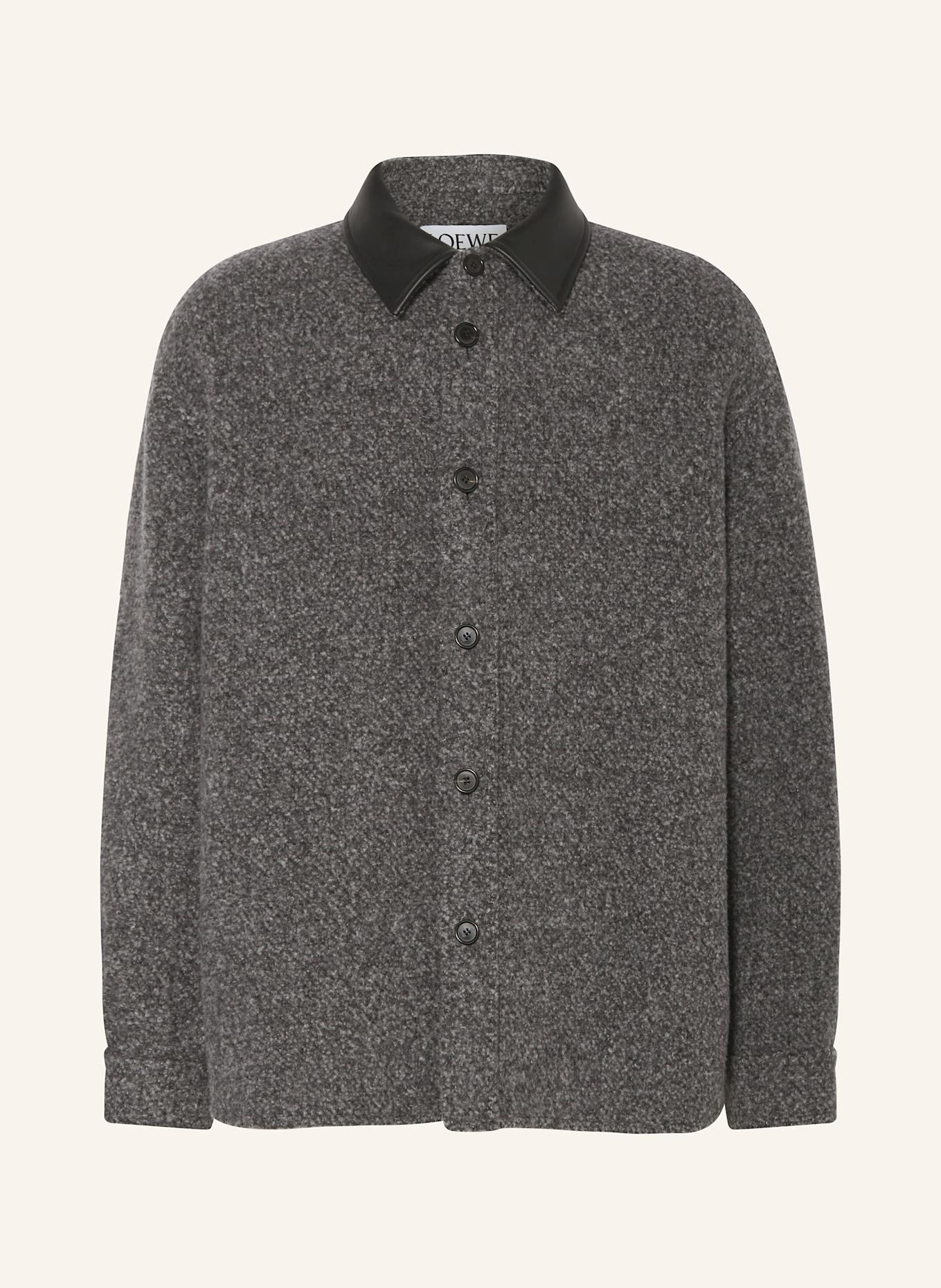 LOEWE Overshirt: DUNKELGRAU