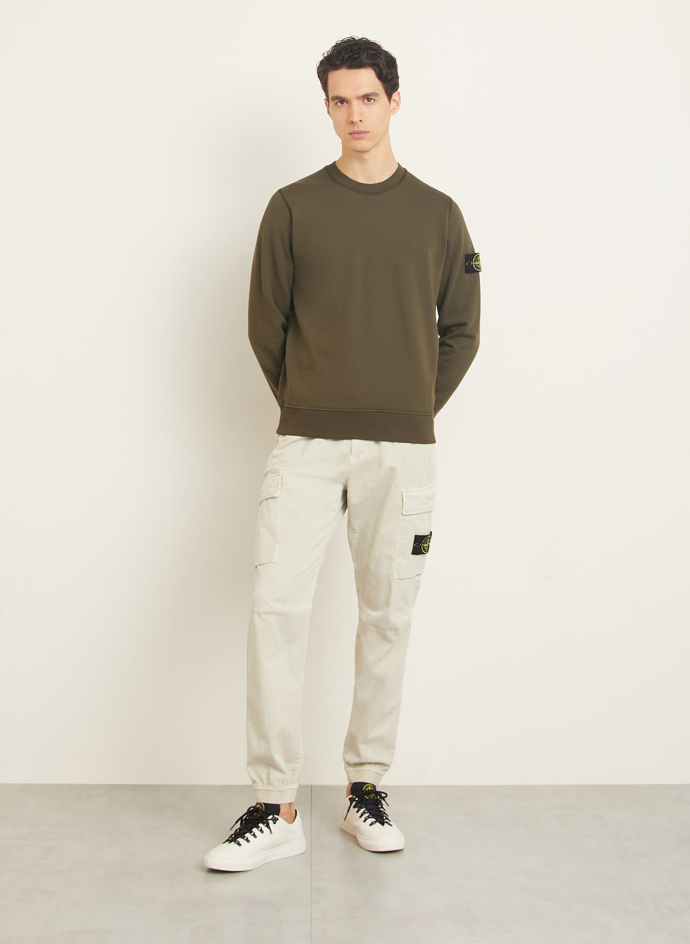 STONE ISLAND Sweatshirt: KHAKI