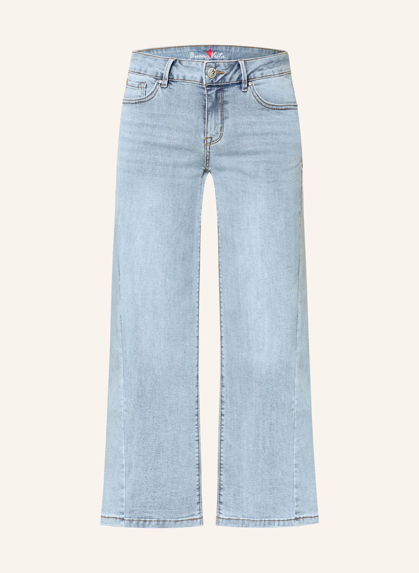 Buena Vista Jupe-culotte en jean ITALY PALAZZO: 4392 light stone