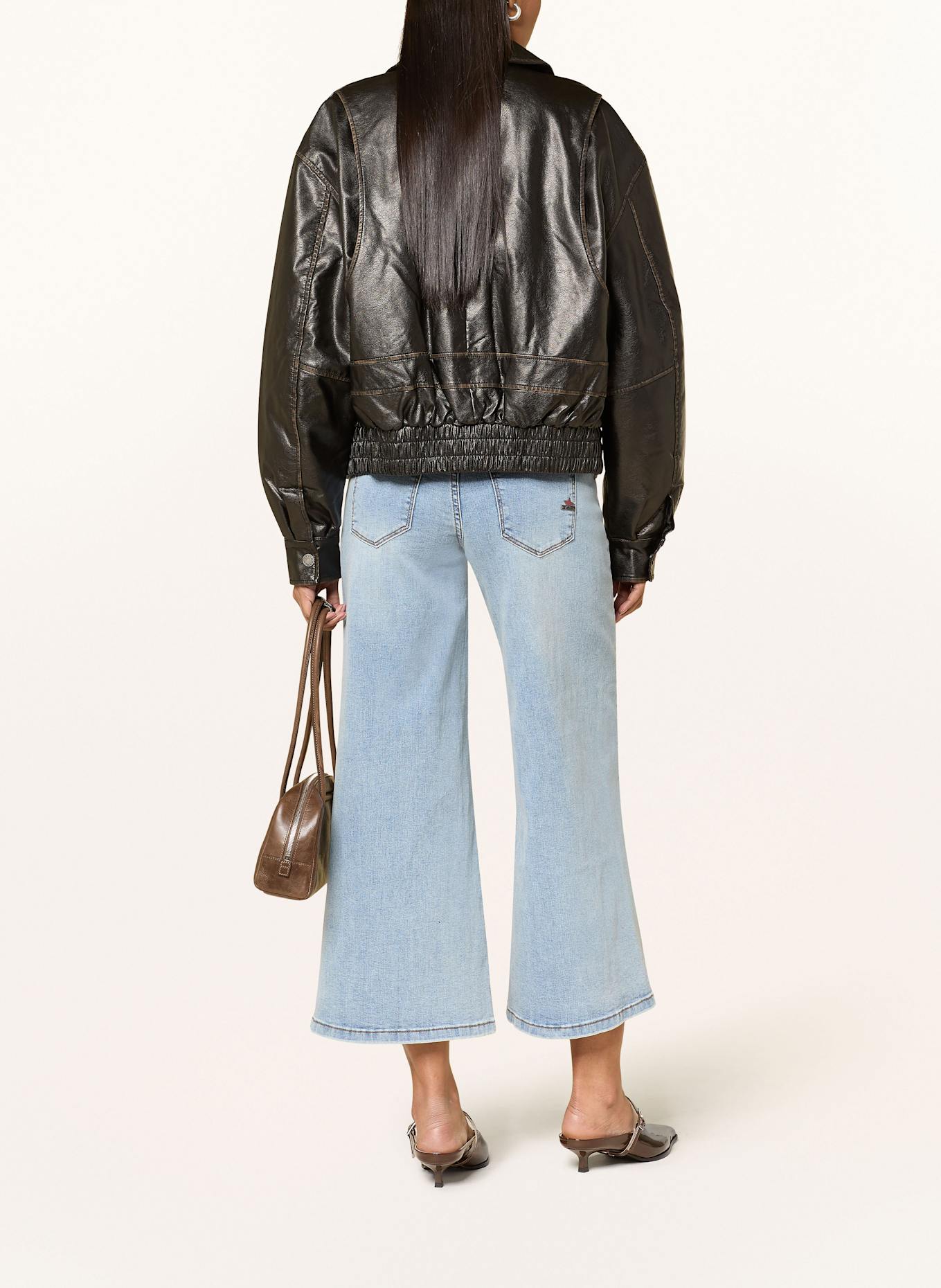 Buena Vista Jupe-culotte en jean ITALY PALAZZO: 4392 light stone
