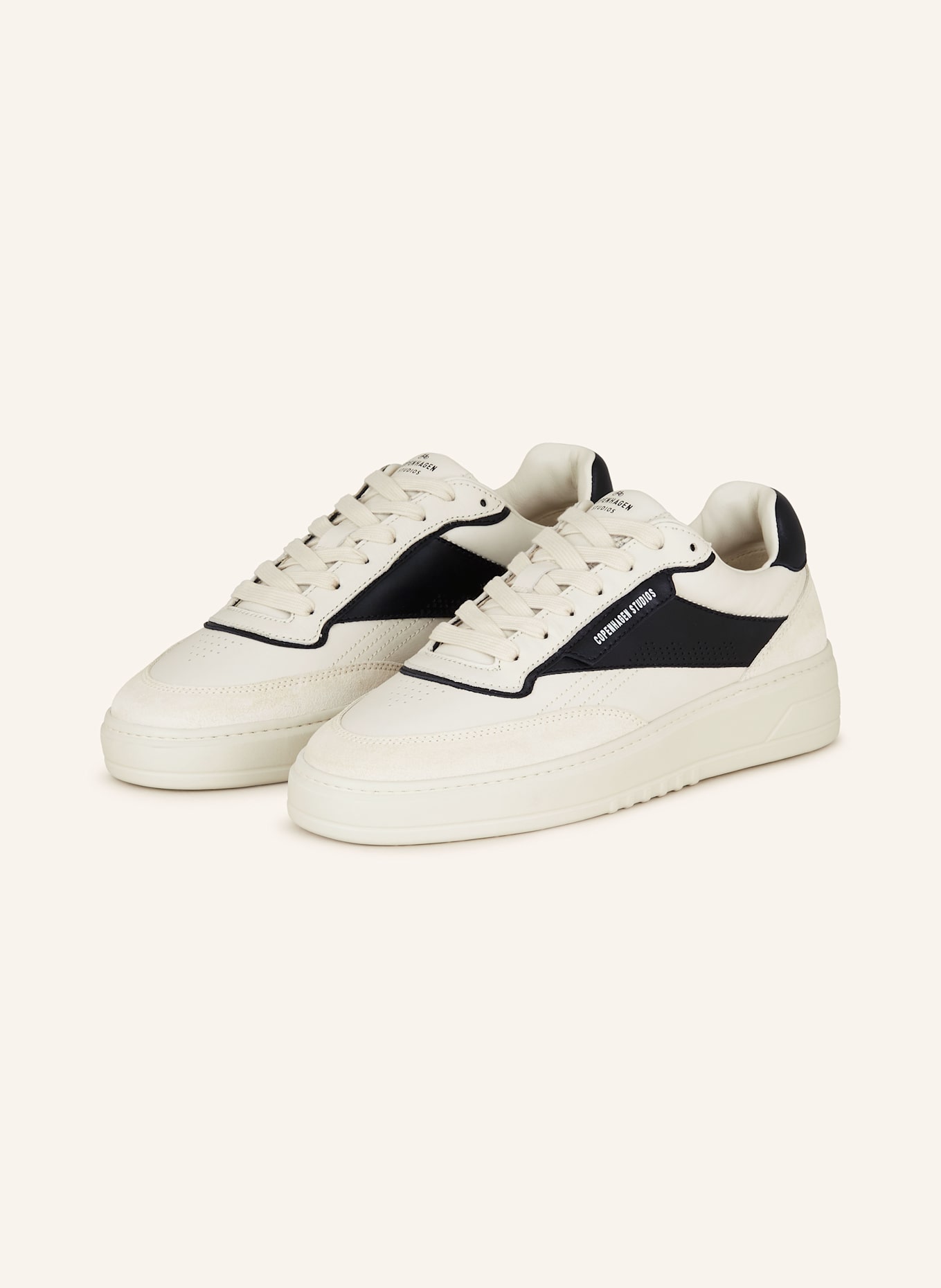 COPENHAGEN Sneaker CPH89M: CREME/ SCHWARZ