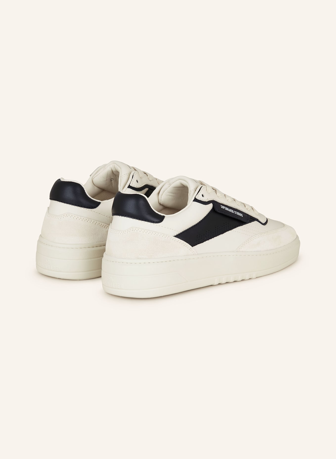 COPENHAGEN Sneaker CPH89M: CREME/ SCHWARZ