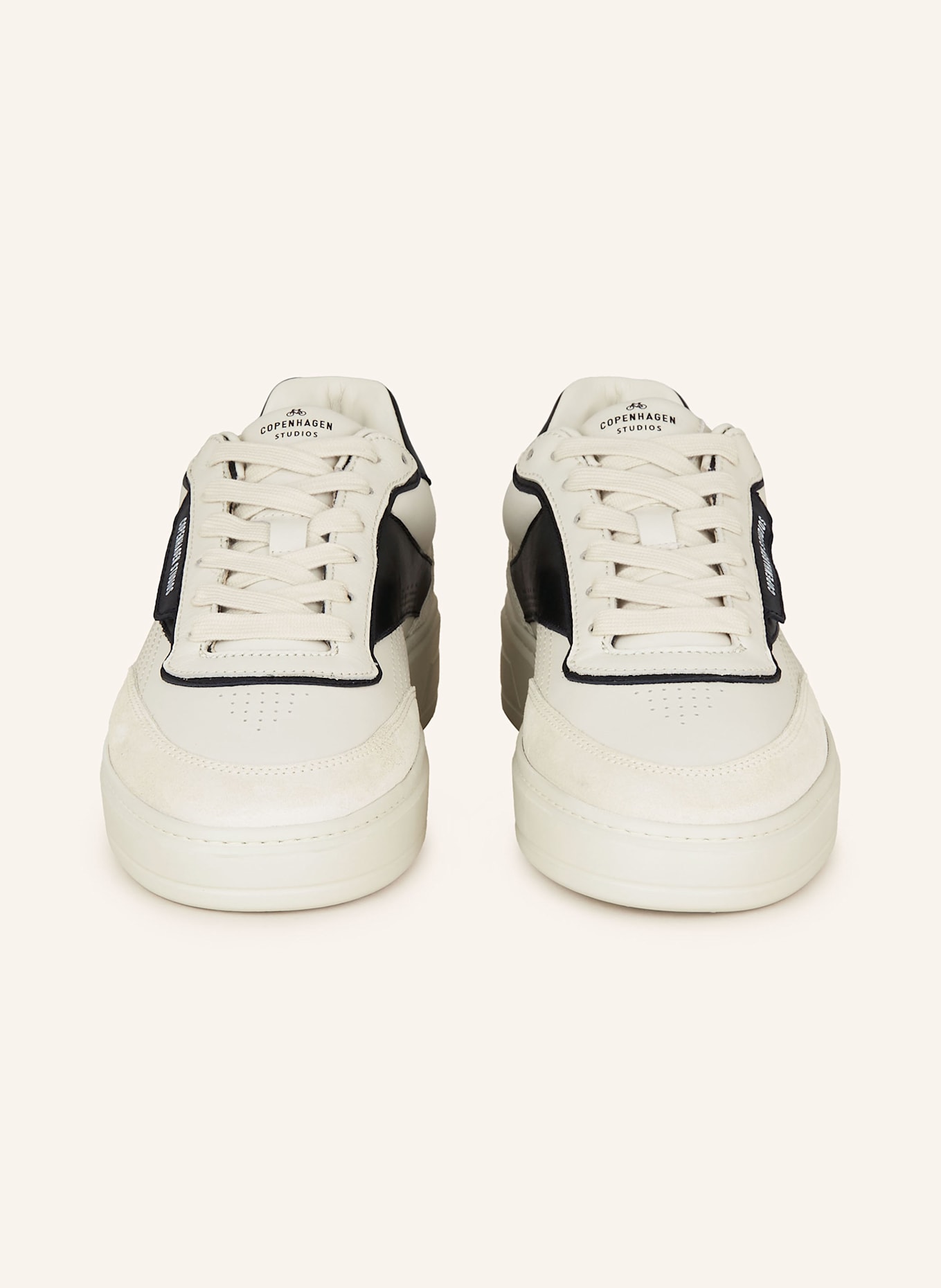 COPENHAGEN Sneaker CPH89M: CREME/ SCHWARZ