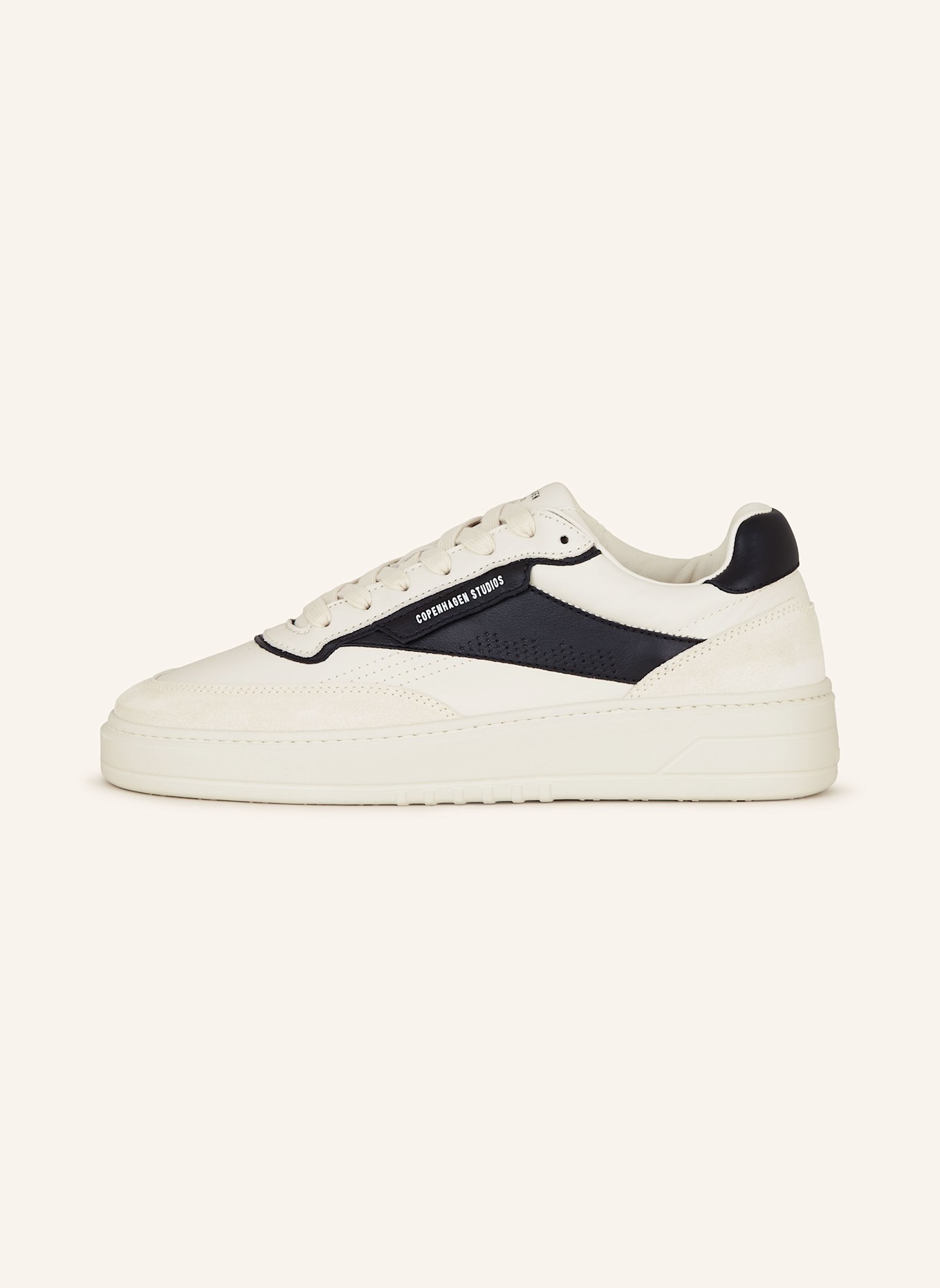 COPENHAGEN Sneaker CPH89M: CREME/ SCHWARZ