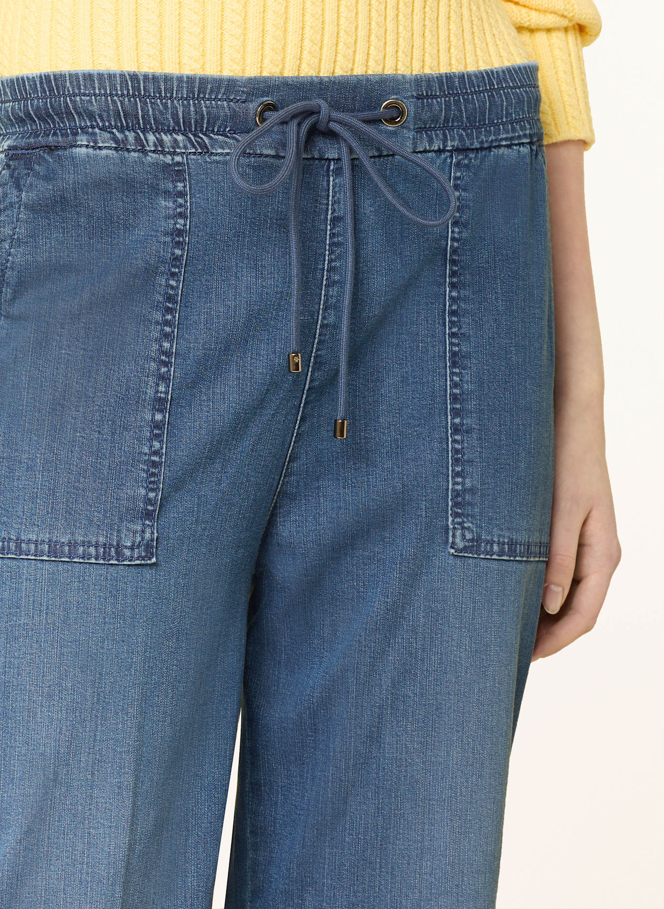 MAC Culottes in denim look: D447 blue basic authentic