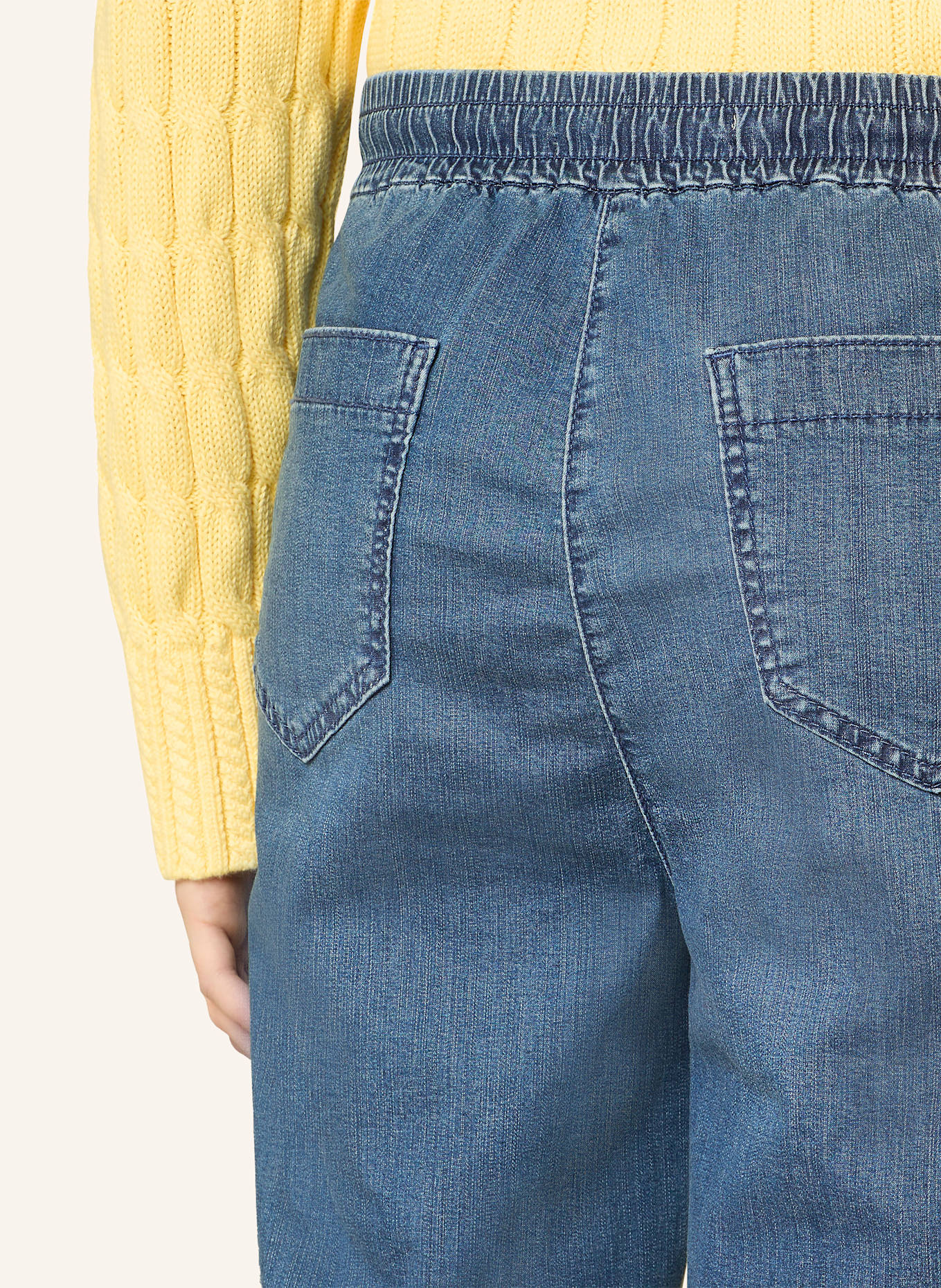 MAC Culottes in denim look: D447 blue basic authentic