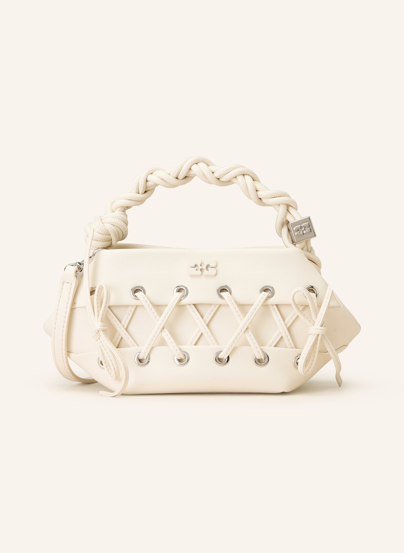 GANNI Handtasche BOU BAG MINI: ECRU