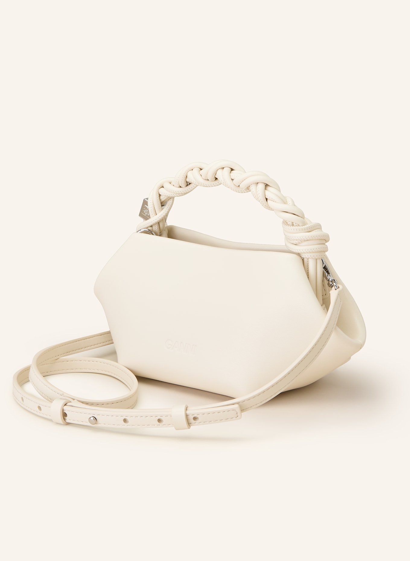 GANNI Handtasche BOU BAG MINI: ECRU