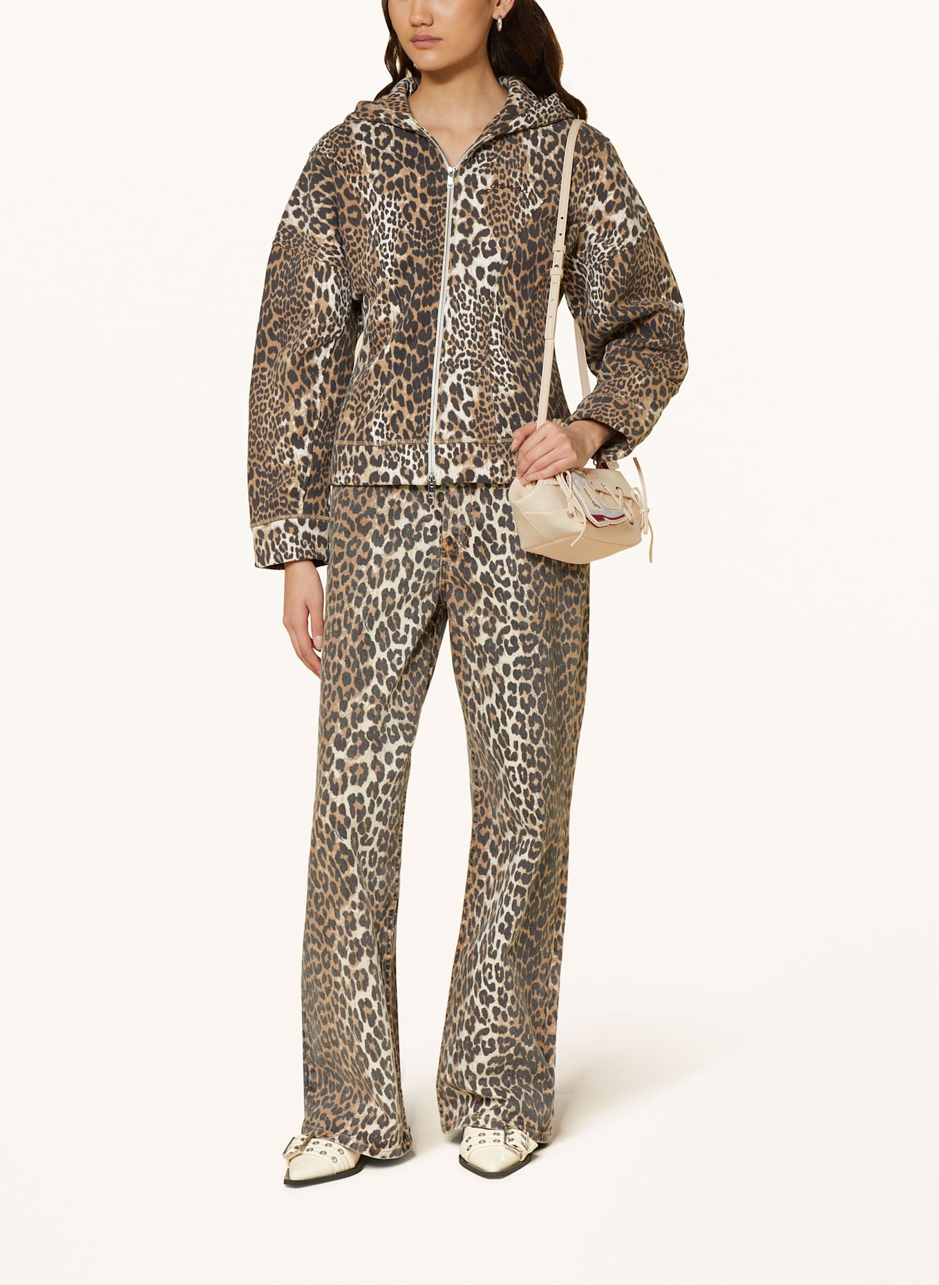 GANNI Handtasche BOU BAG MINI: ECRU