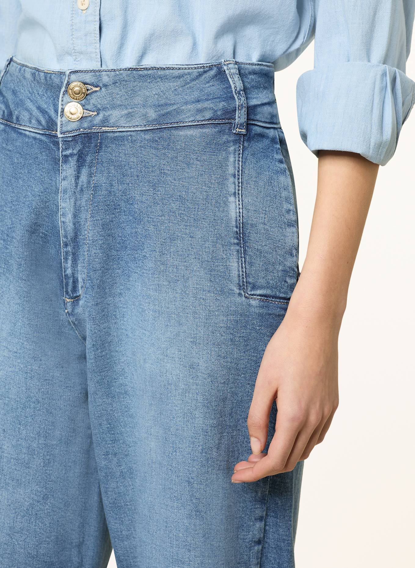 MORE & MORE Jeansy 7/8: 0962 middle blue denim