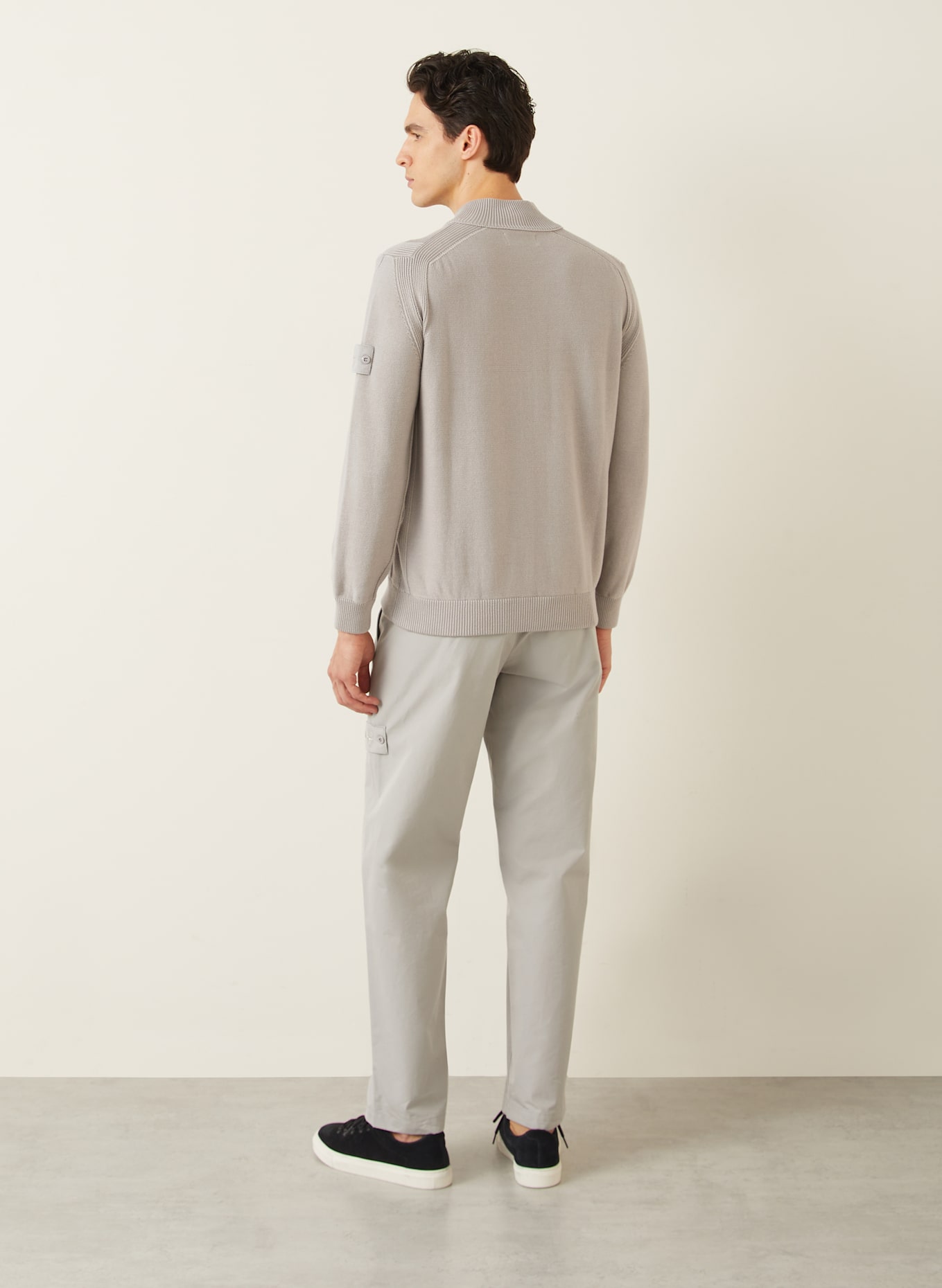 STONE ISLAND Kardigan GHOST: SZARY