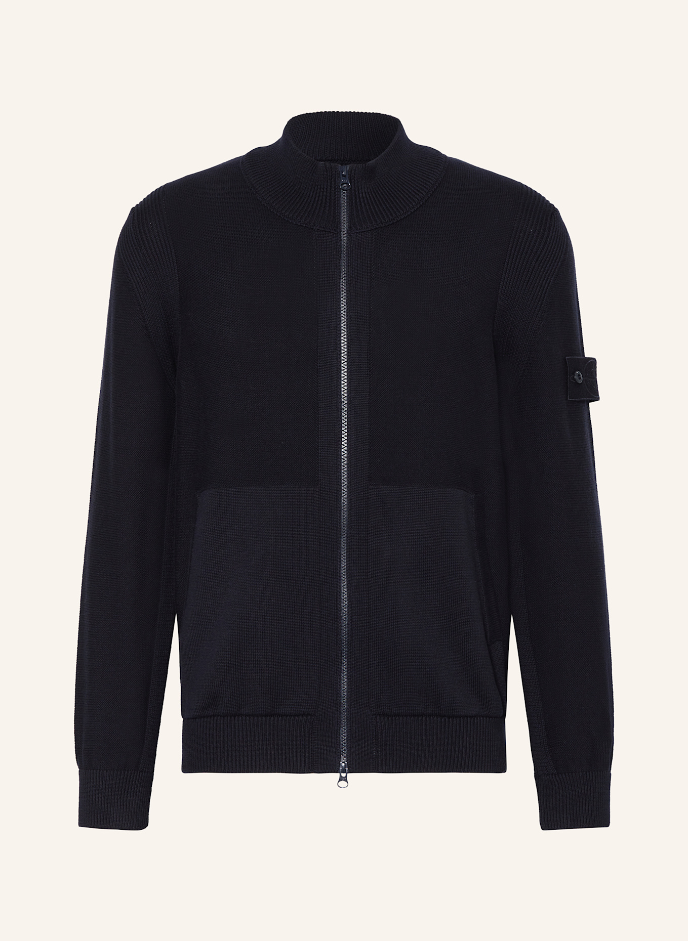 STONE ISLAND Kardigan GHOST: GRANATOWY