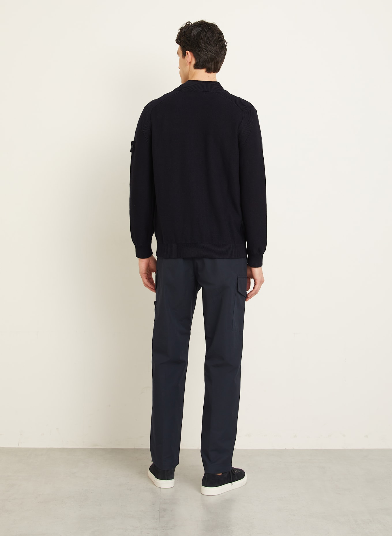STONE ISLAND Kardigan GHOST: GRANATOWY