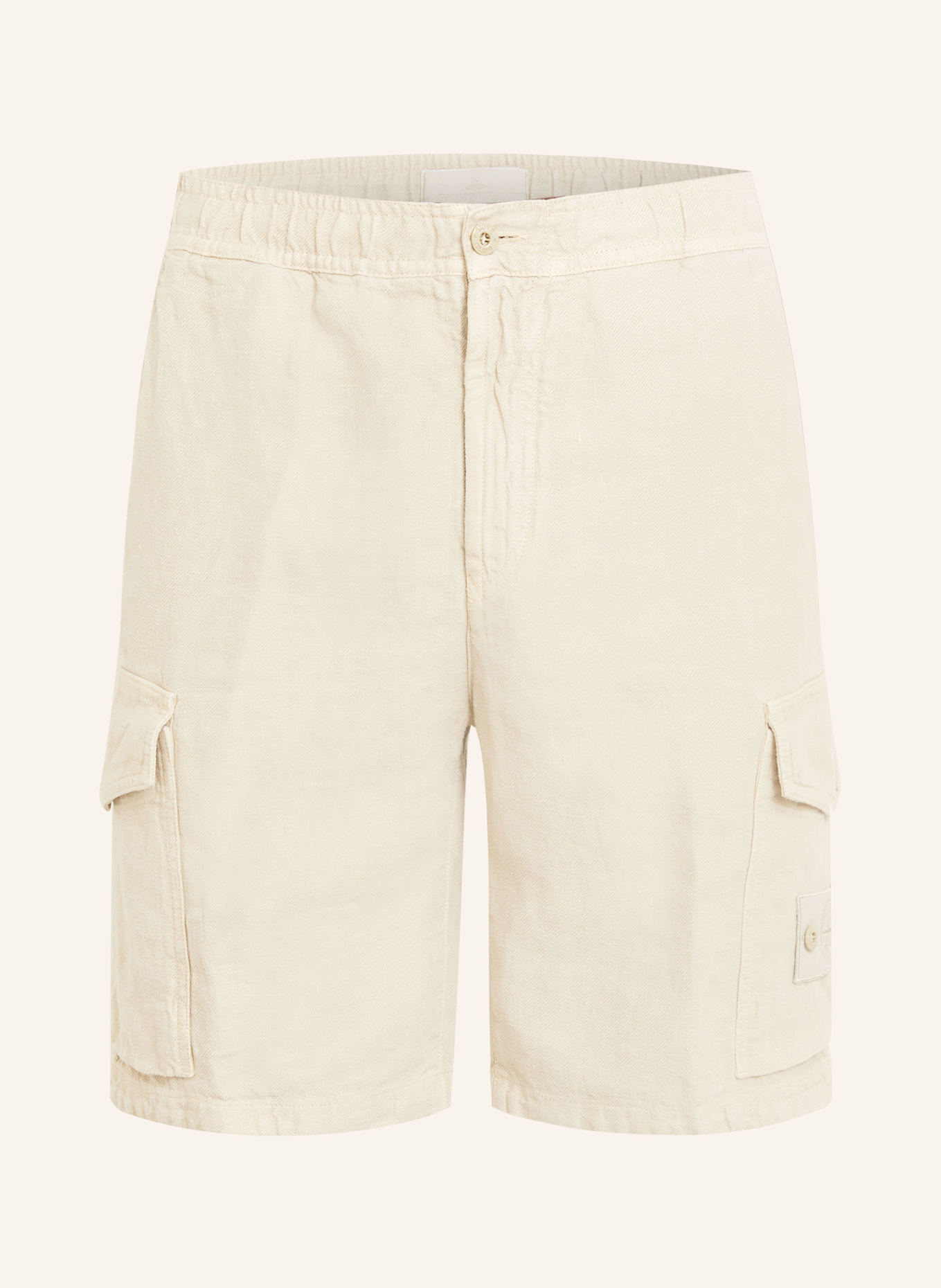 STONE ISLAND Leinenshorts GHOST: BEIGE