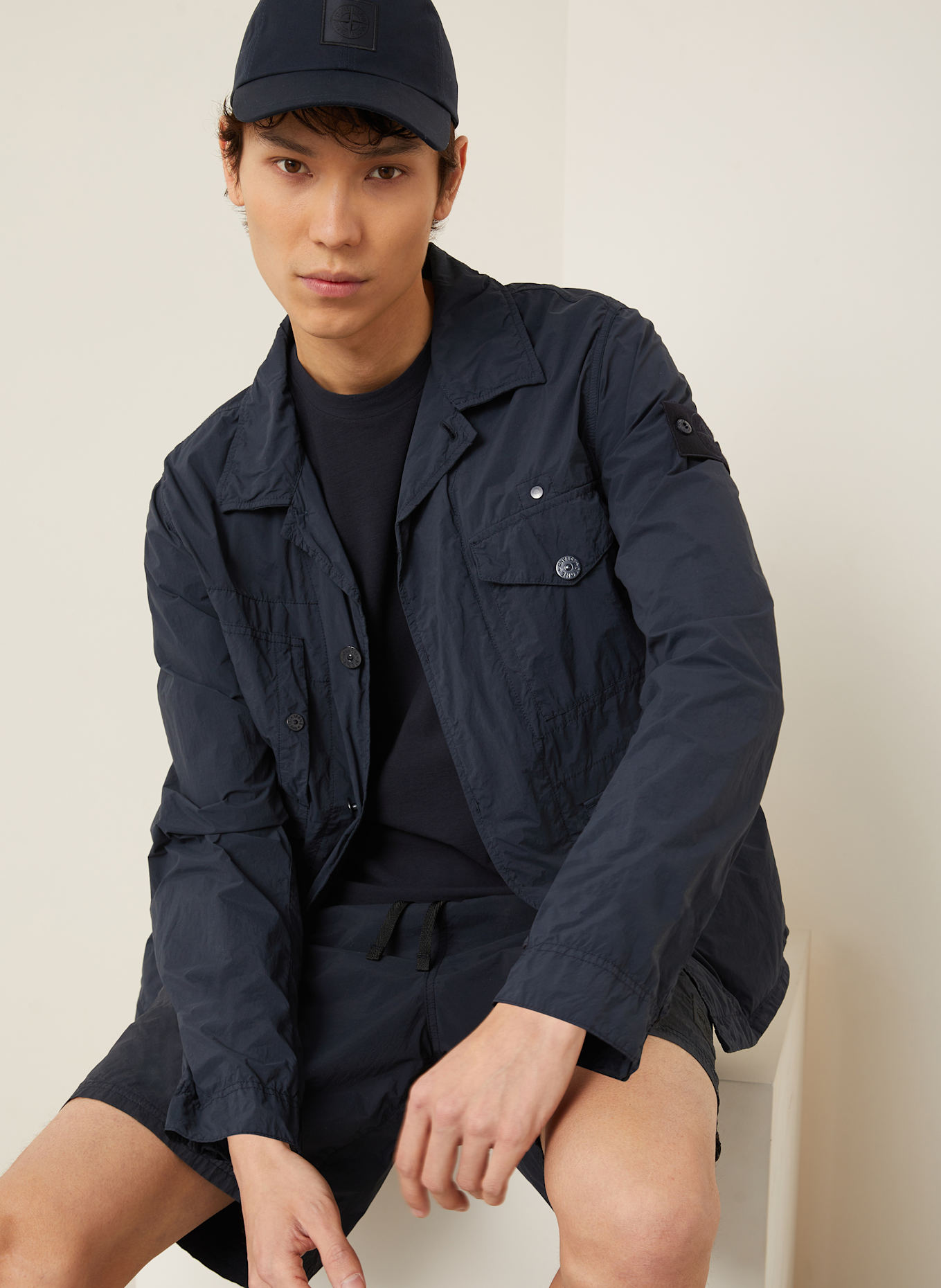 STONE ISLAND Fieldjacket GHOST, Farbe: DUNKELBLAU (Bild 5)