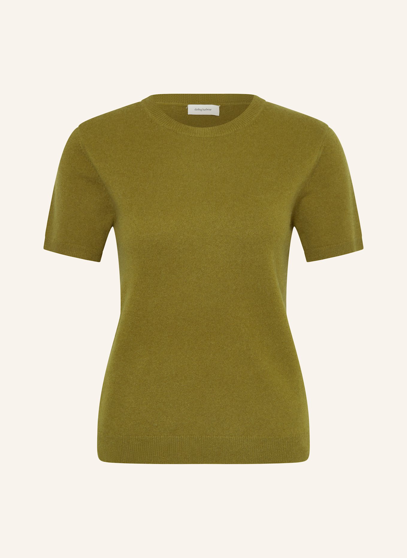 darling harbour Strickshirt aus Cashmere: lodengrün