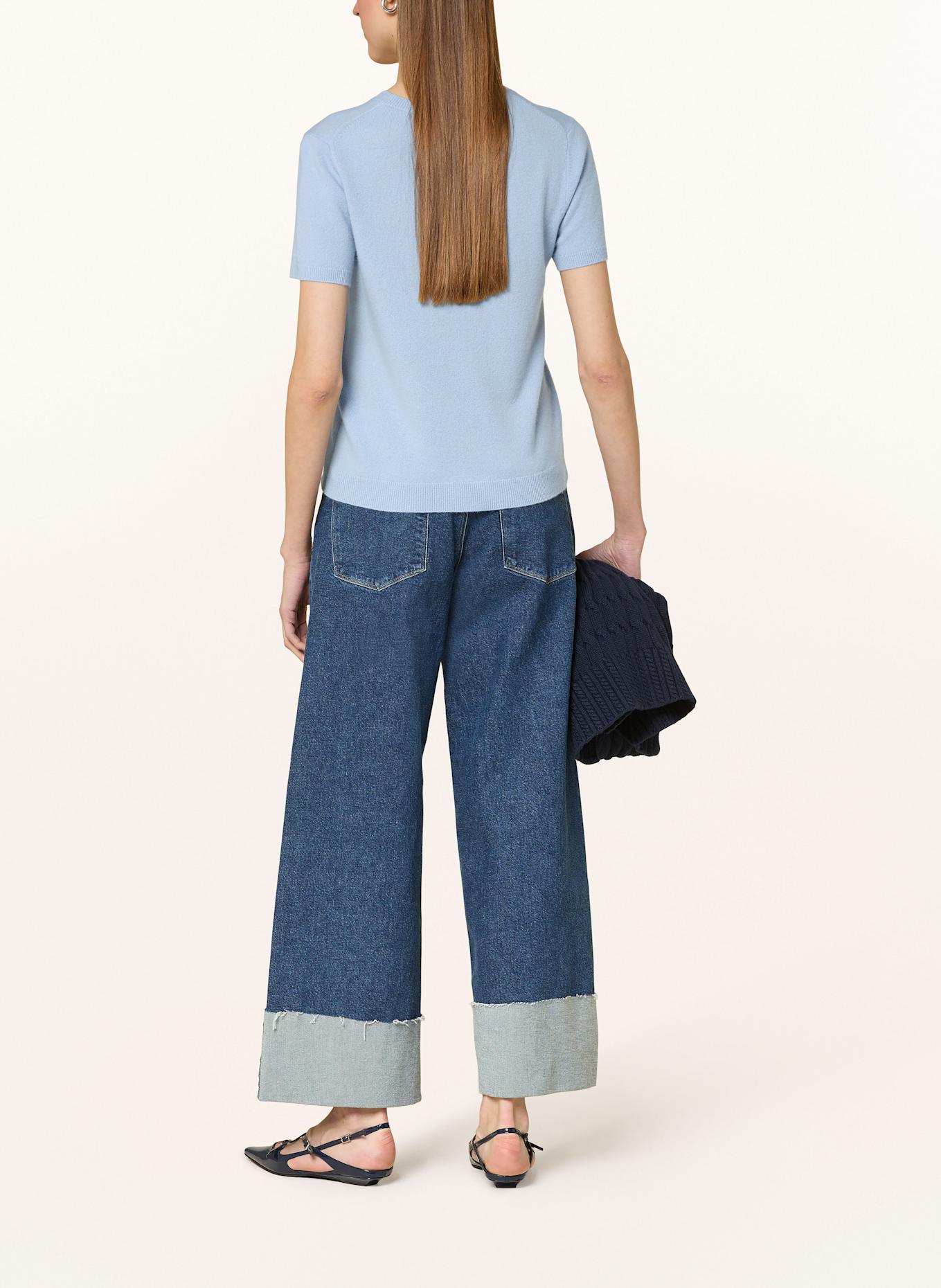 darling harbour Strickshirt aus Cashmere: HELLBLAU