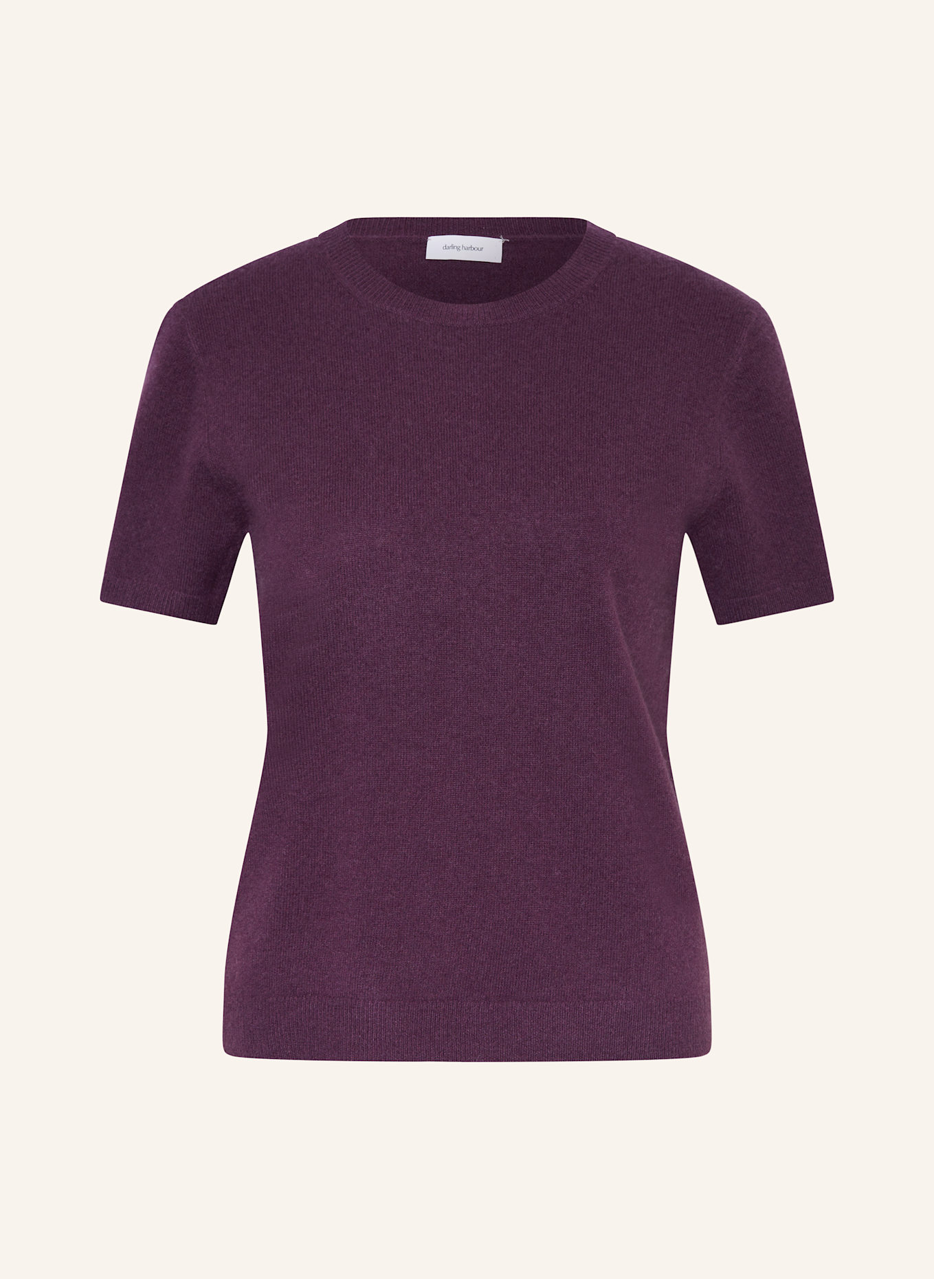 darling harbour Strickshirt aus Cashmere: PFLAUME