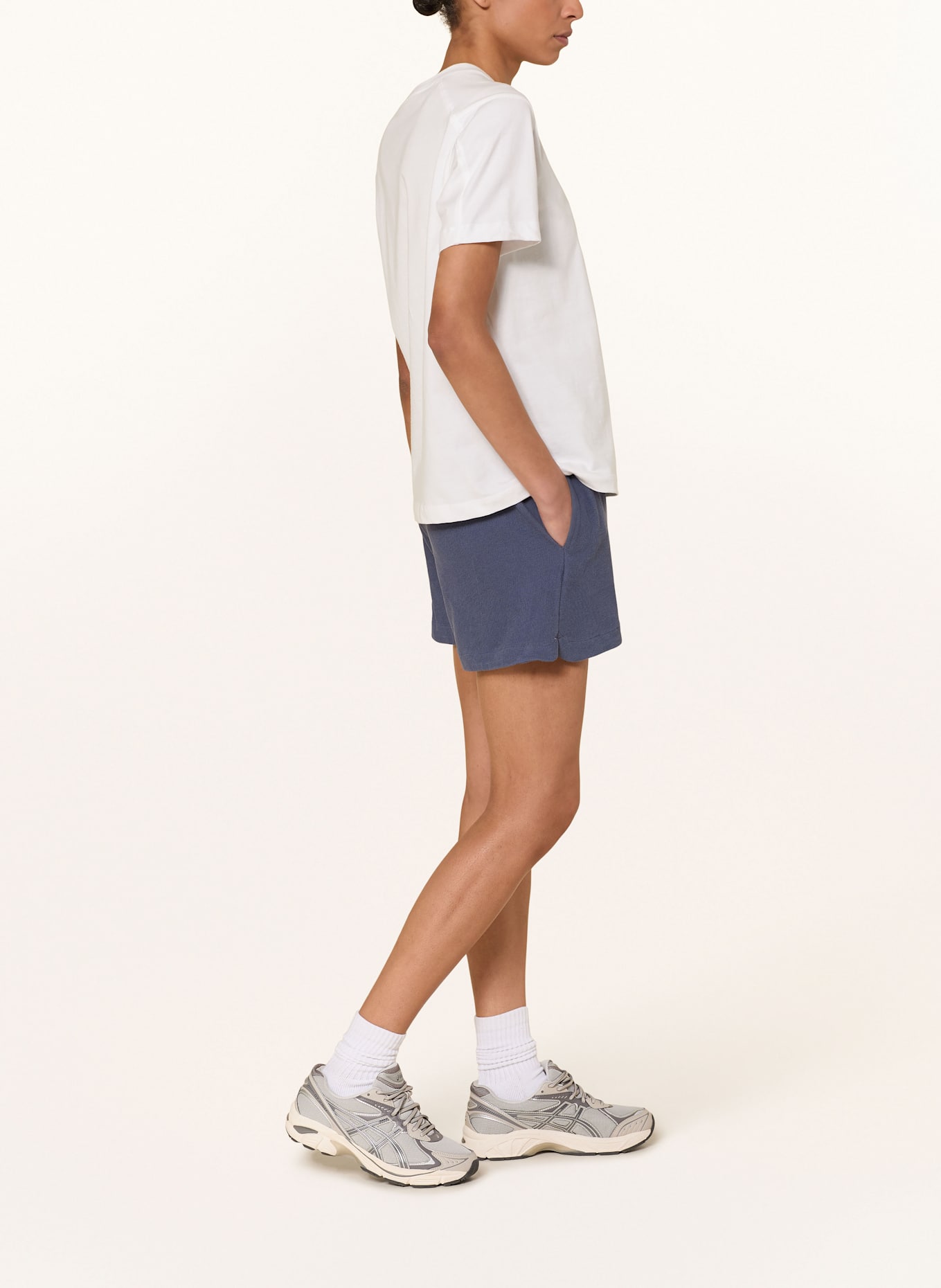 KnowledgeCotton Apparel Frotteeshorts POSEY: BLAU