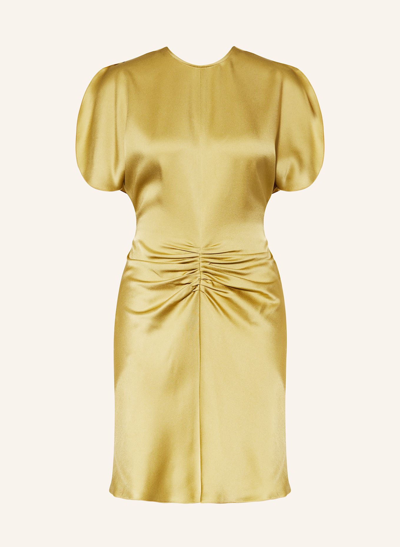 VICTORIA BECKHAM Satinkleid: OLIV