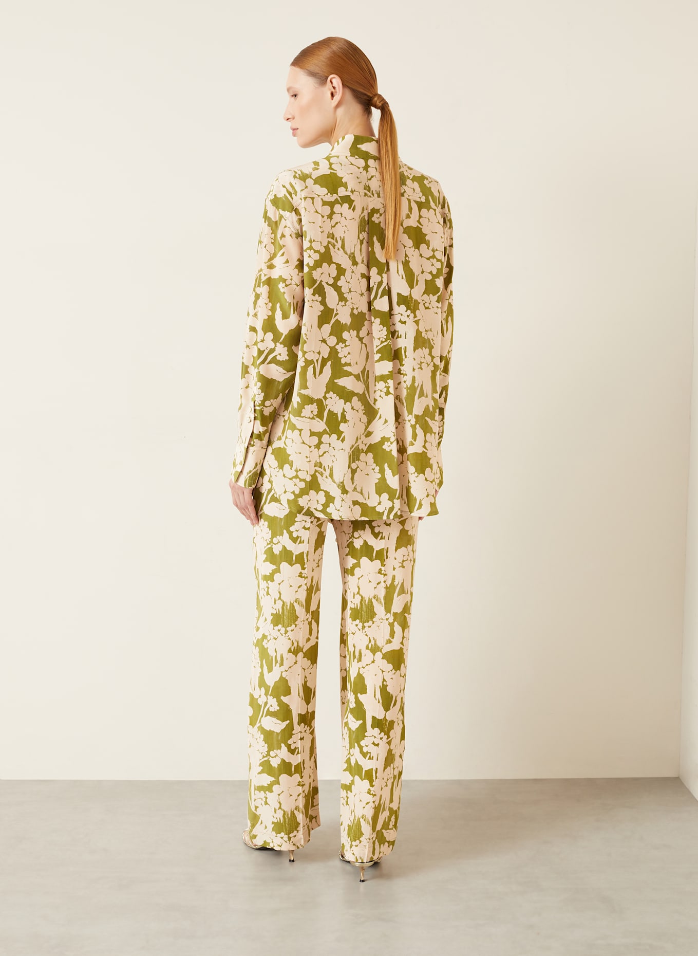 VICTORIA BECKHAM Koszula z jedwabiu: 9353 PARAKEET / BLUSH