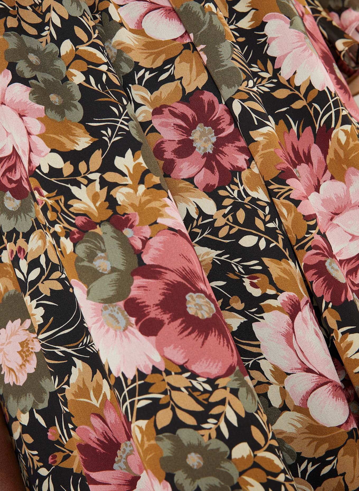 Chloé Hedvábné šaty: RŮŽOVÁ / KHAKI / TMAVĚ ČERVENÁ