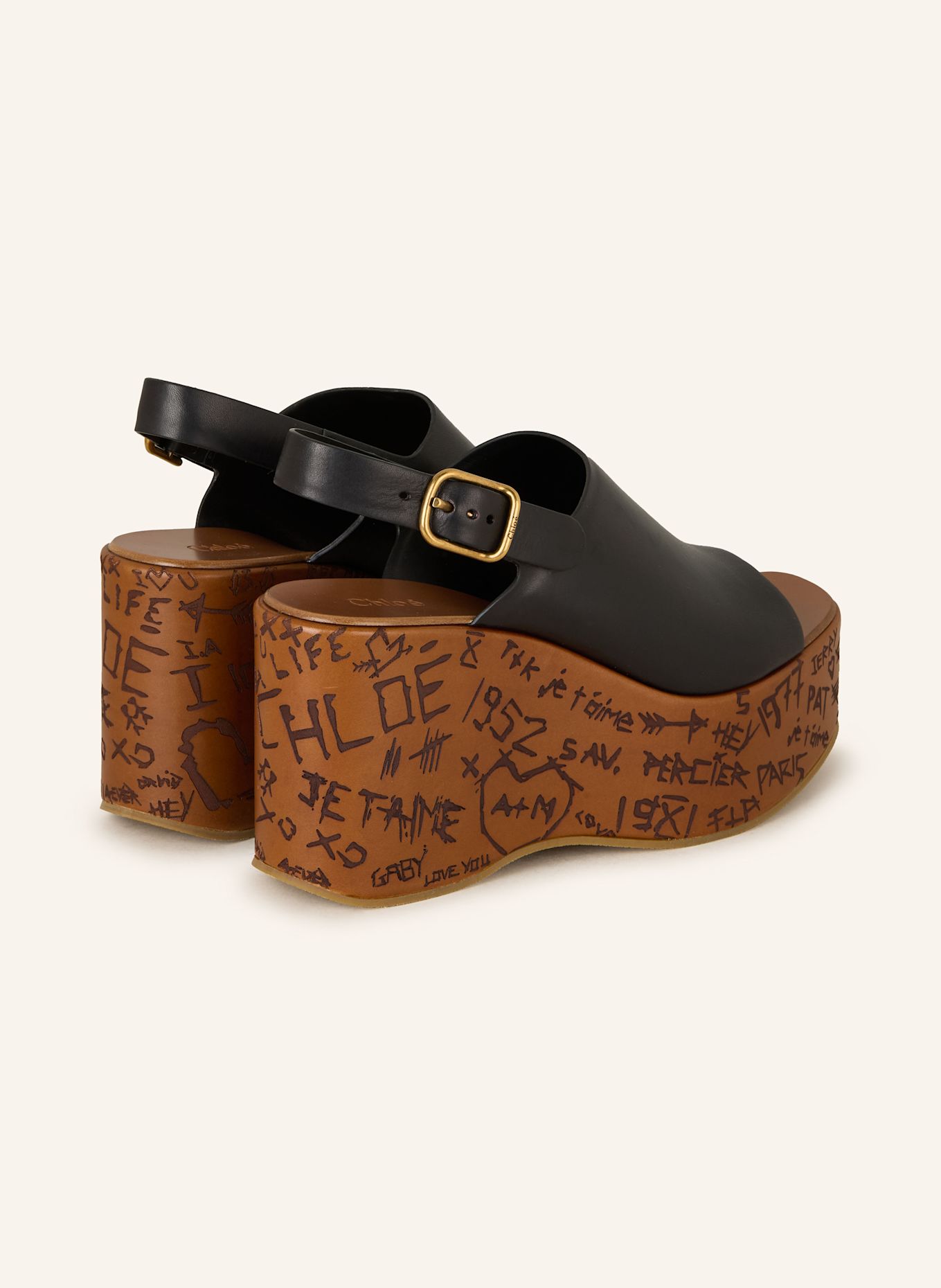 Chloé Plateau-Wedges MAXIME: 001 BLACK