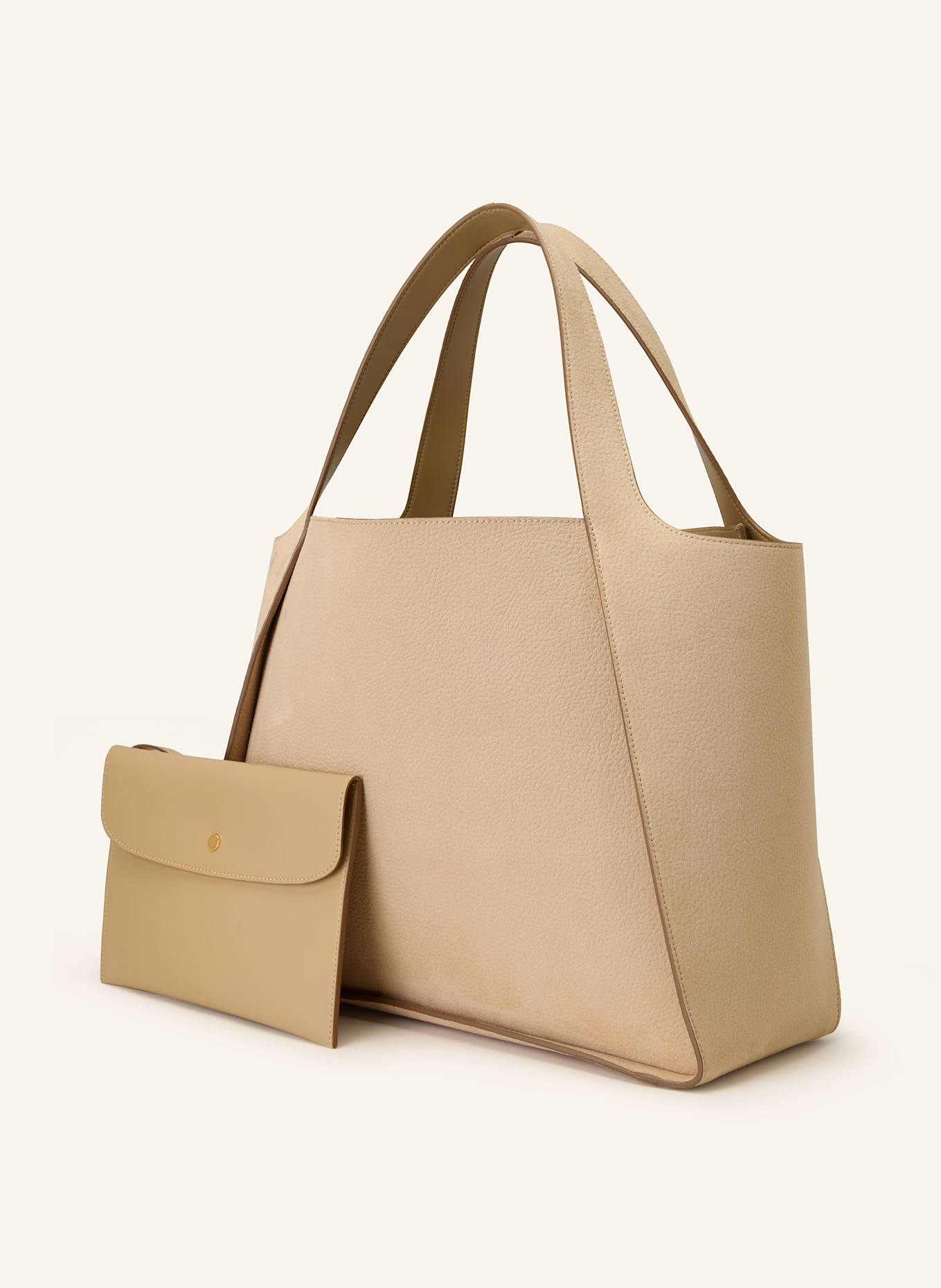 STELLA McCARTNEY Sac hobo avec pochette: MARRON CLAIR