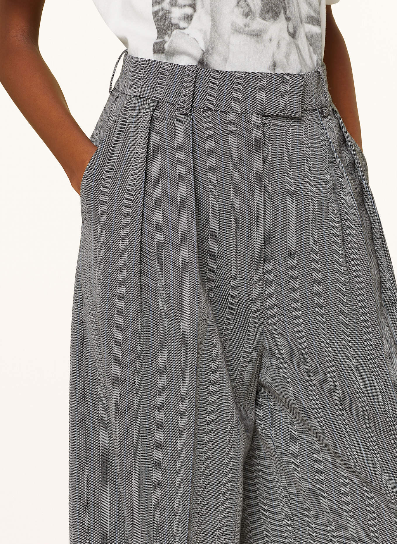 ANINE BING Spodnie marlena LOU: SZARY