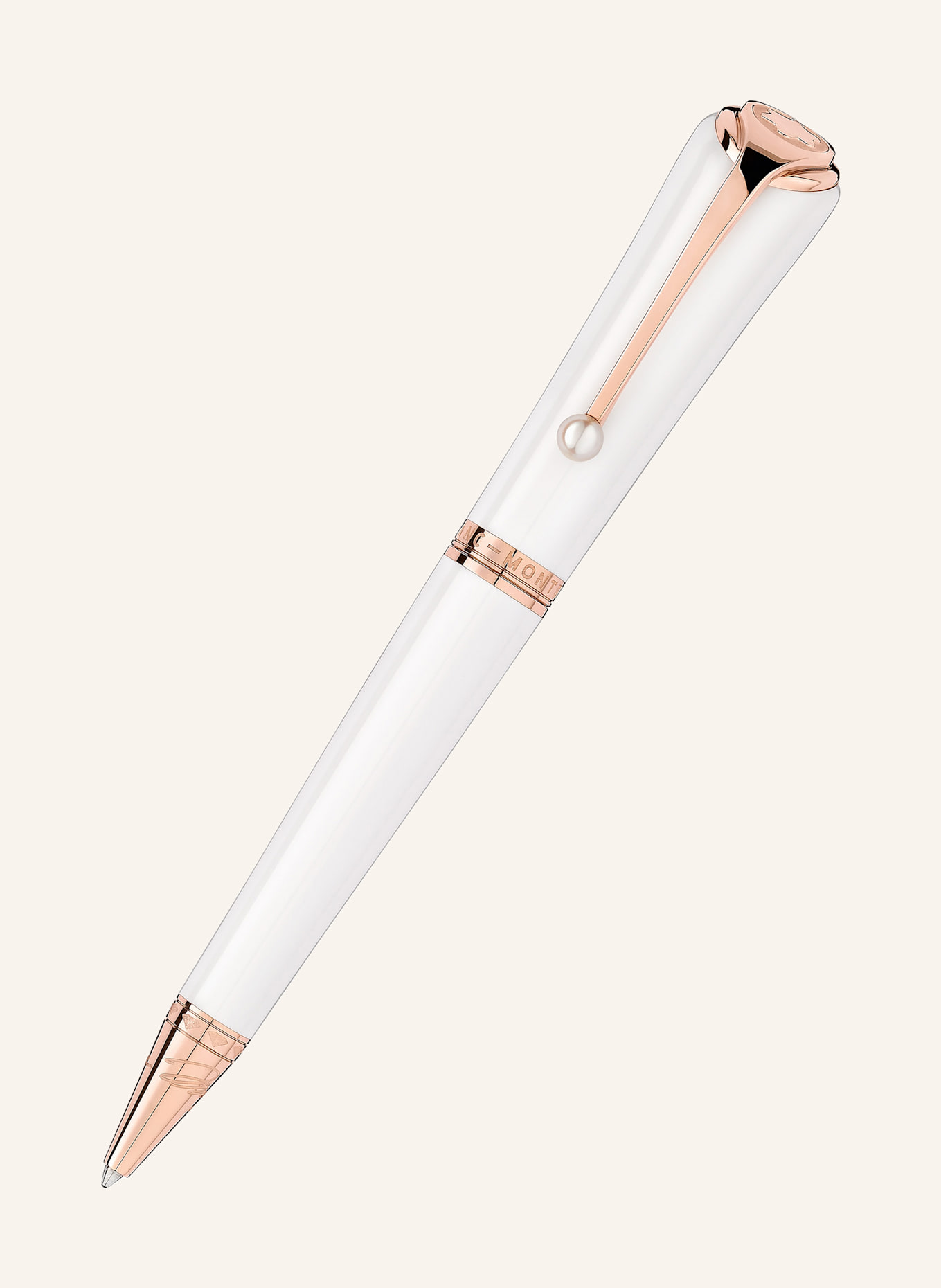 MONTBLANC Druckkugelschreiber MUSES MARILYN MONROE SPECIAL EDITION PEARL: WEISS / ROSÉGOLD