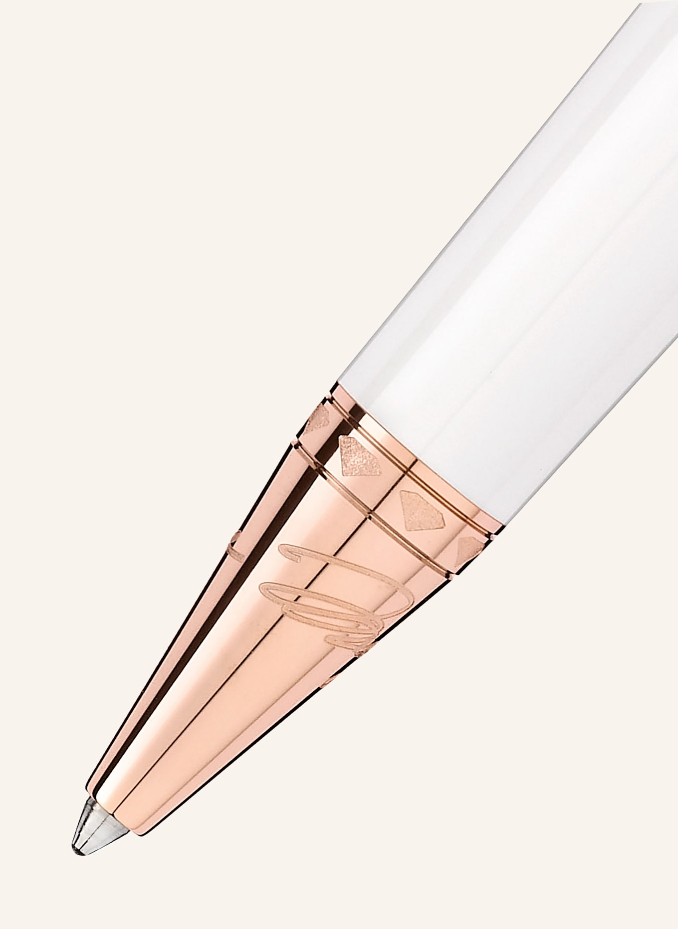 MONTBLANC Druckkugelschreiber MUSES MARILYN MONROE SPECIAL EDITION PEARL: WEISS / ROSÉGOLD