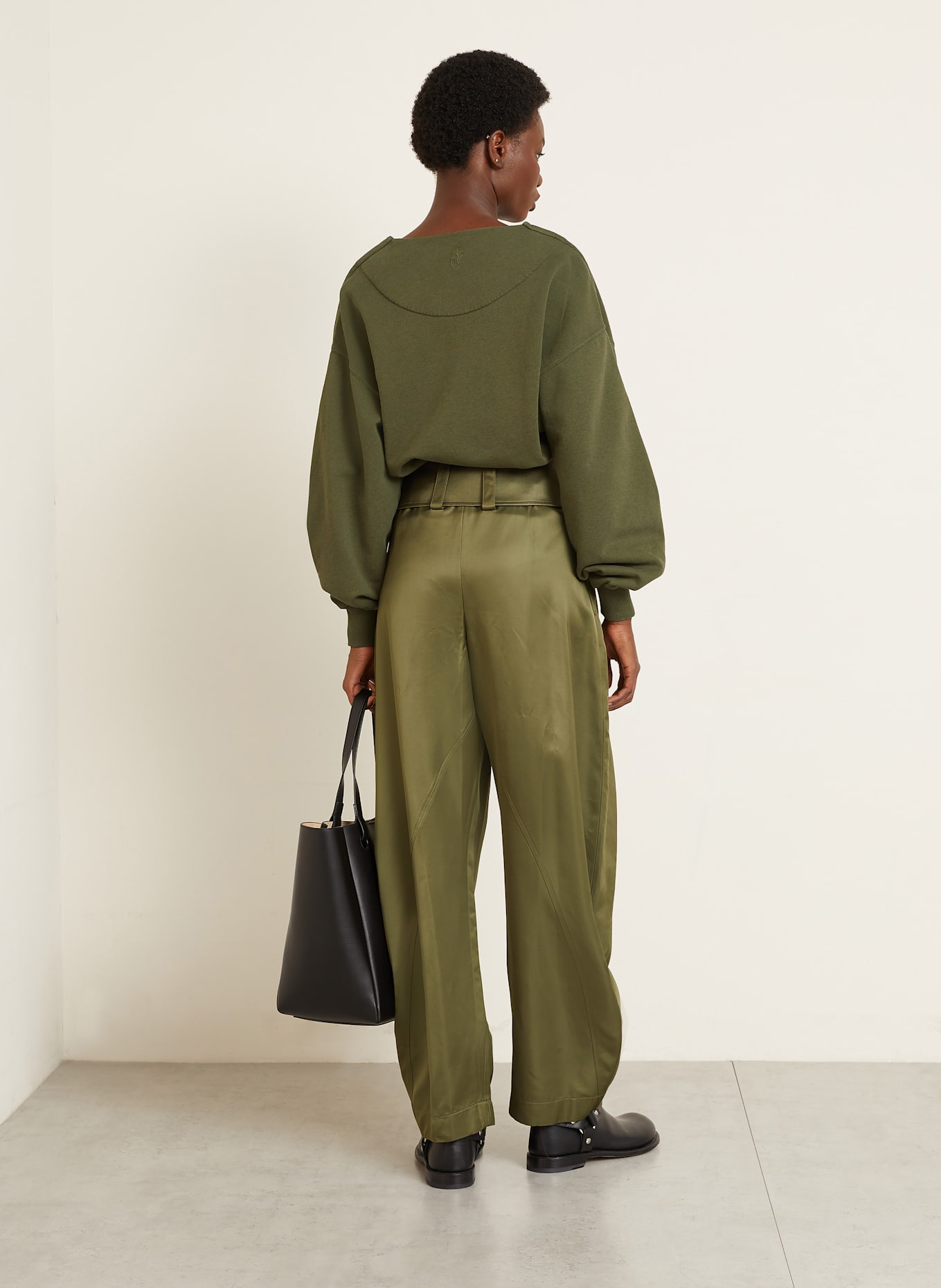 JW ANDERSON Satinhose: KHAKI