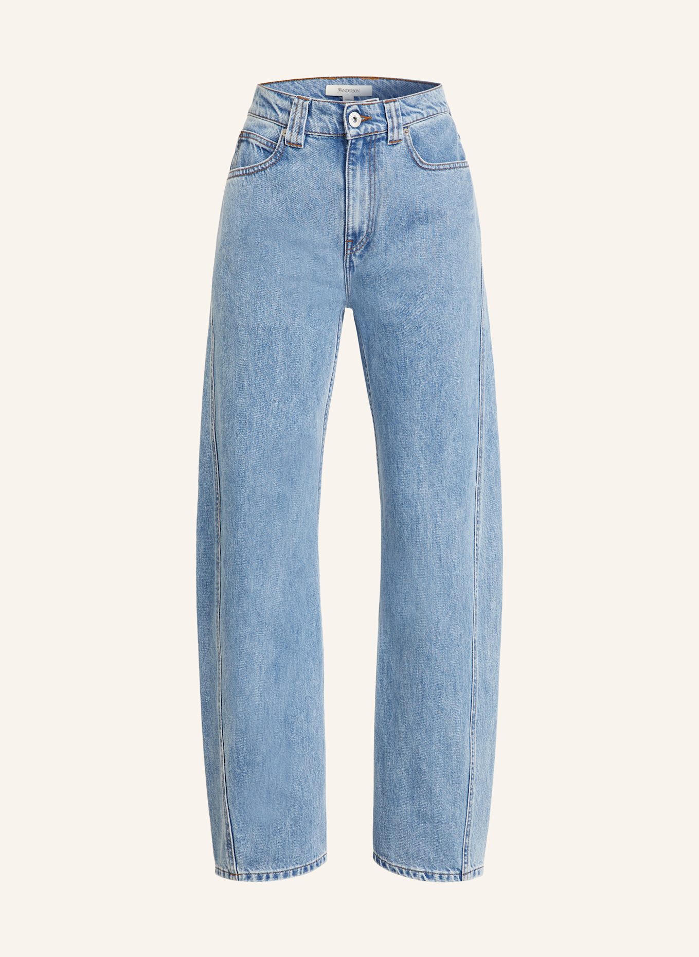 JW ANDERSON Jeansy barrel TWISTED: 804 LIGHT BLUE