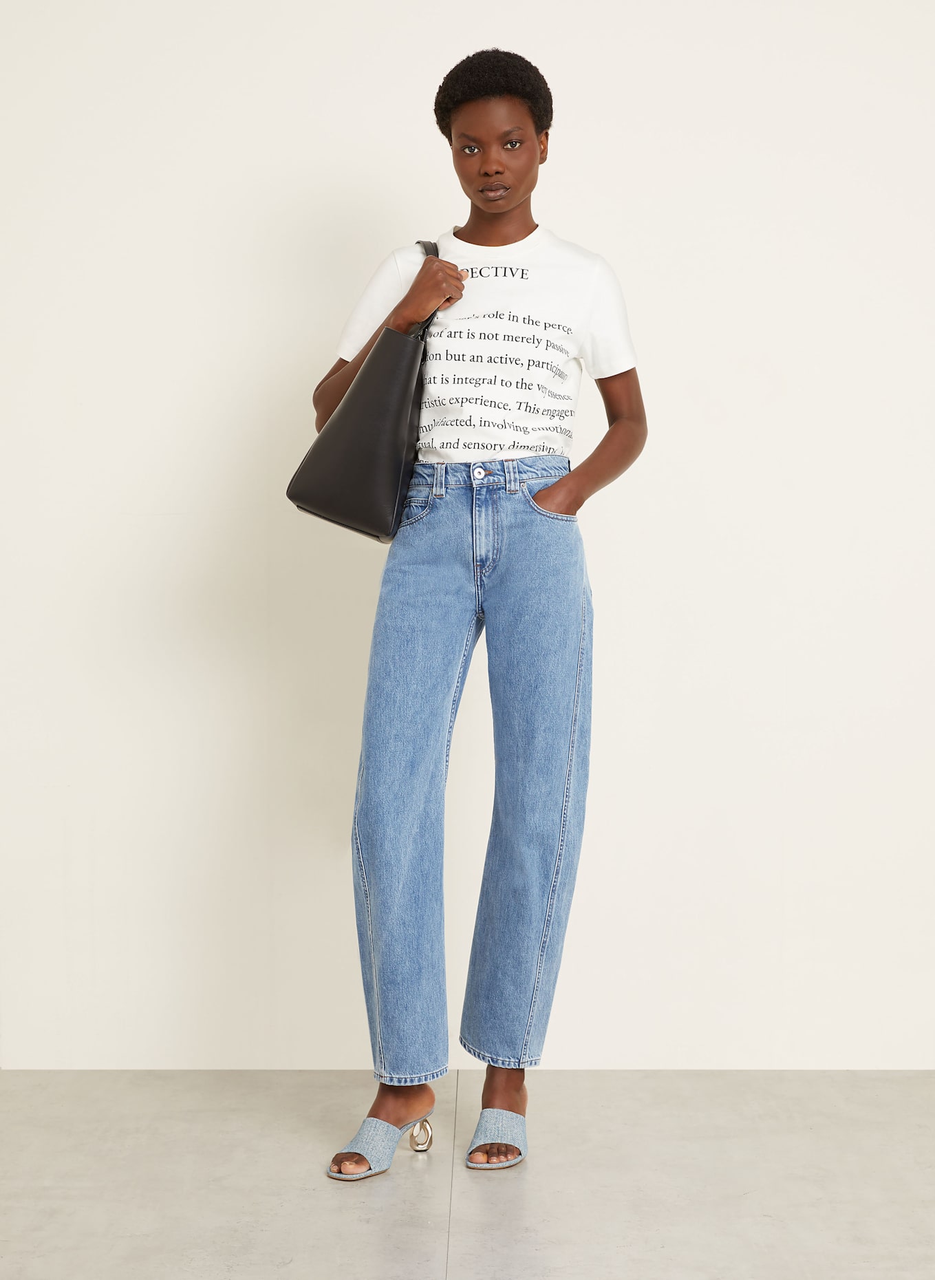 JW ANDERSON Jeansy barrel TWISTED: 804 LIGHT BLUE