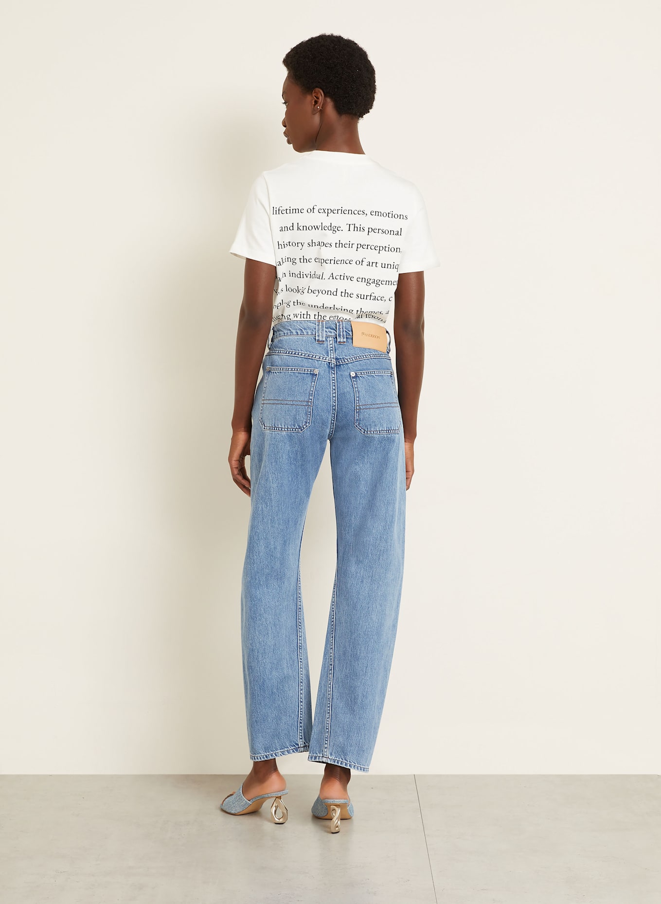 JW ANDERSON Jeansy barrel TWISTED: 804 LIGHT BLUE