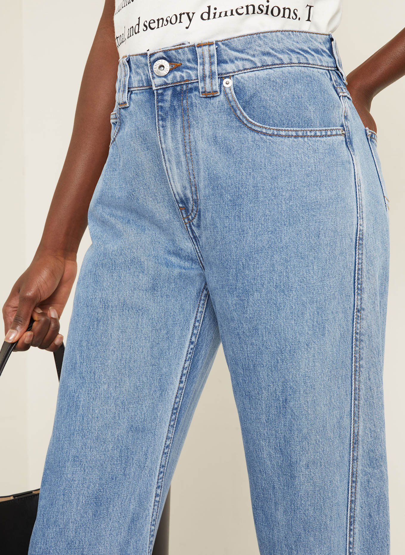 JW ANDERSON Jeansy barrel TWISTED: 804 LIGHT BLUE