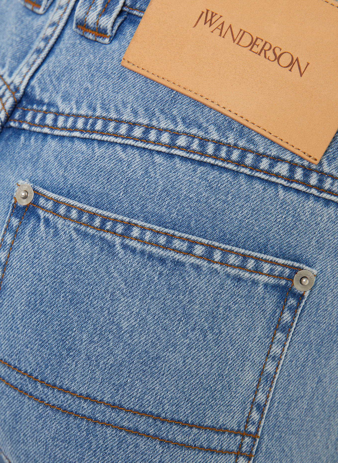 JW ANDERSON Jeansy barrel TWISTED: 804 LIGHT BLUE