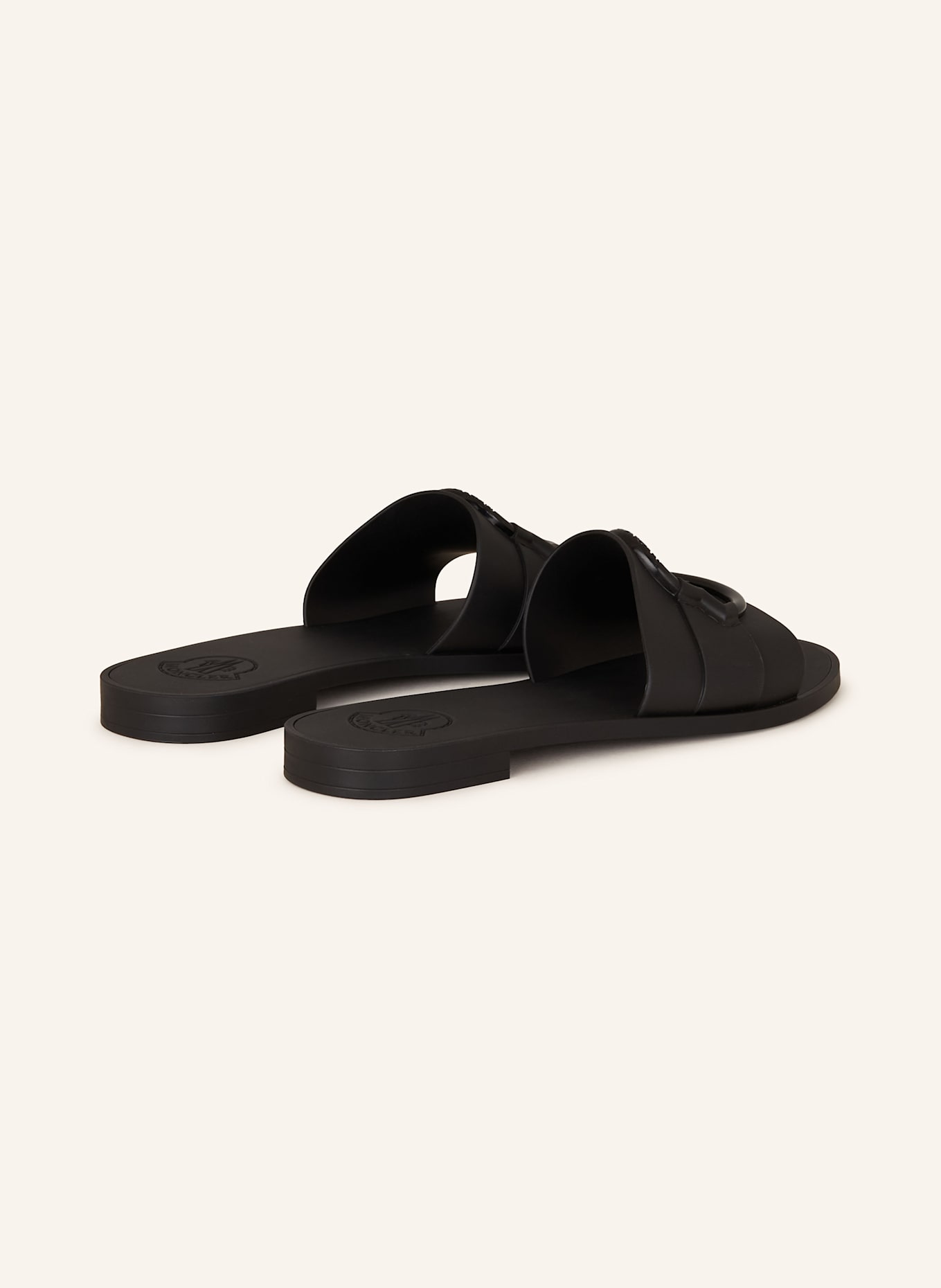 MONCLER Pantoletten: SCHWARZ