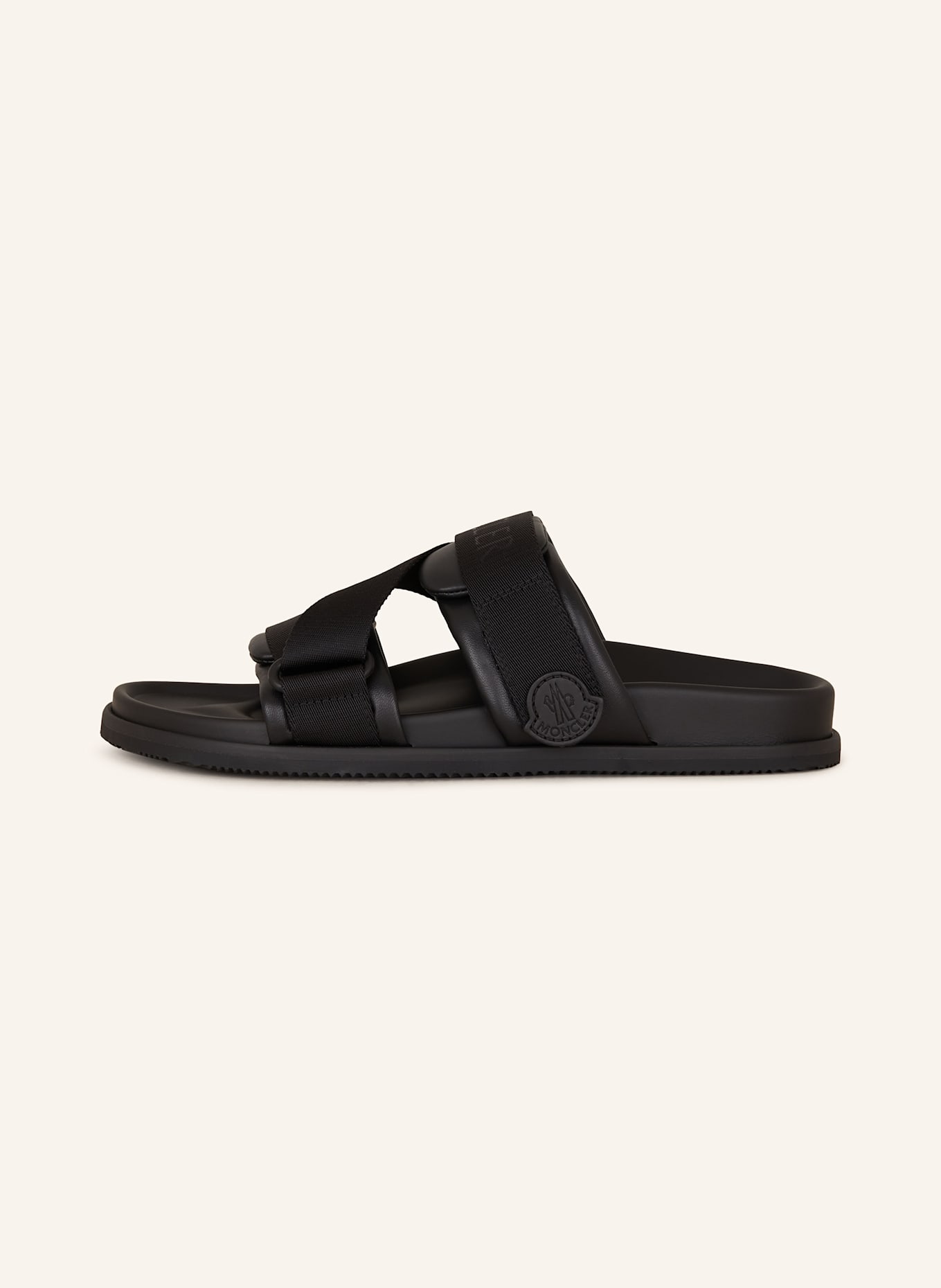 MONCLER Slides MON SUMMER in black MONCLER Slides MON SUMMER in black