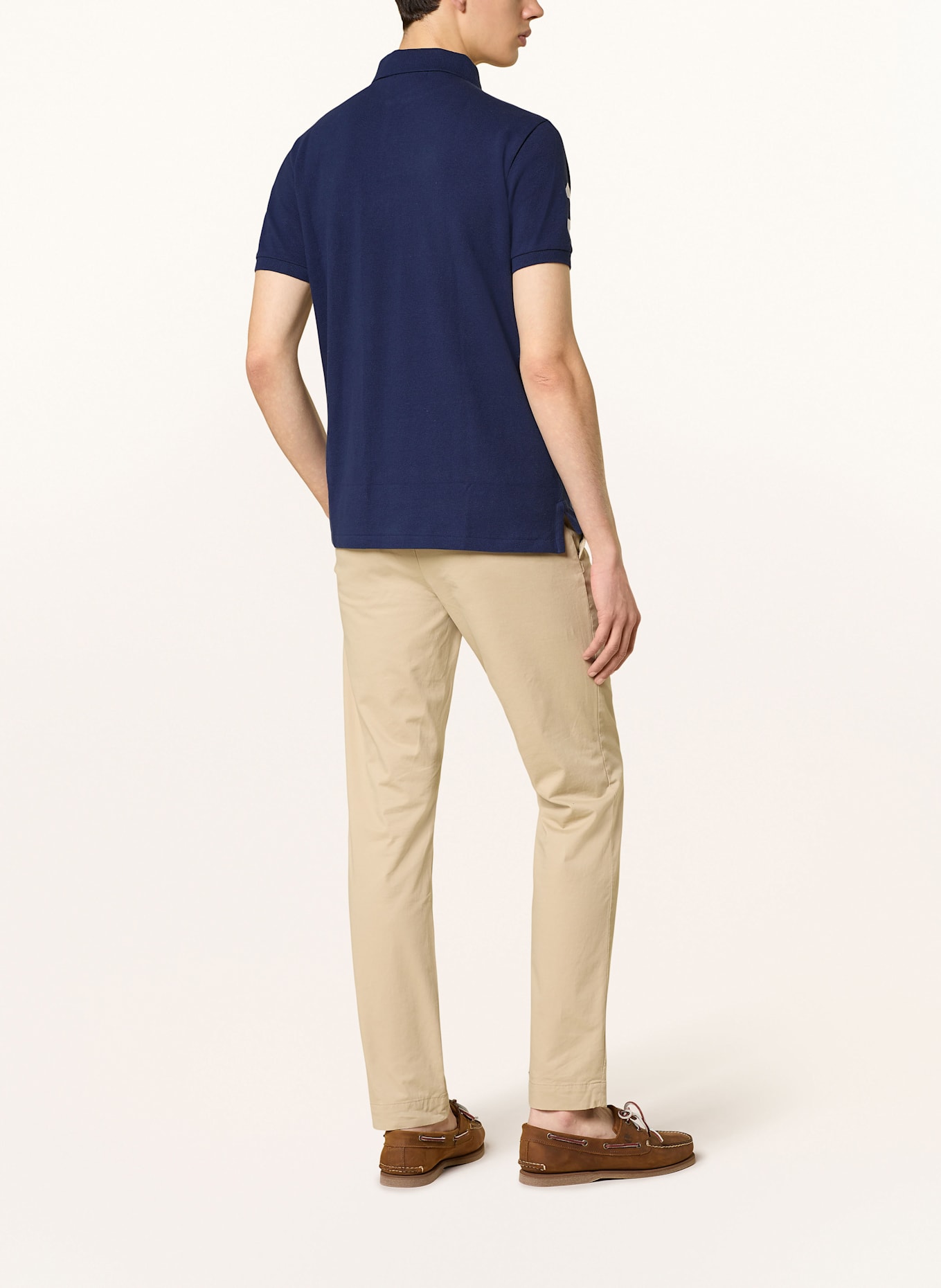 POLO RALPH LAUREN Koszulka polo z piki custom slim fit: GRANATOWY