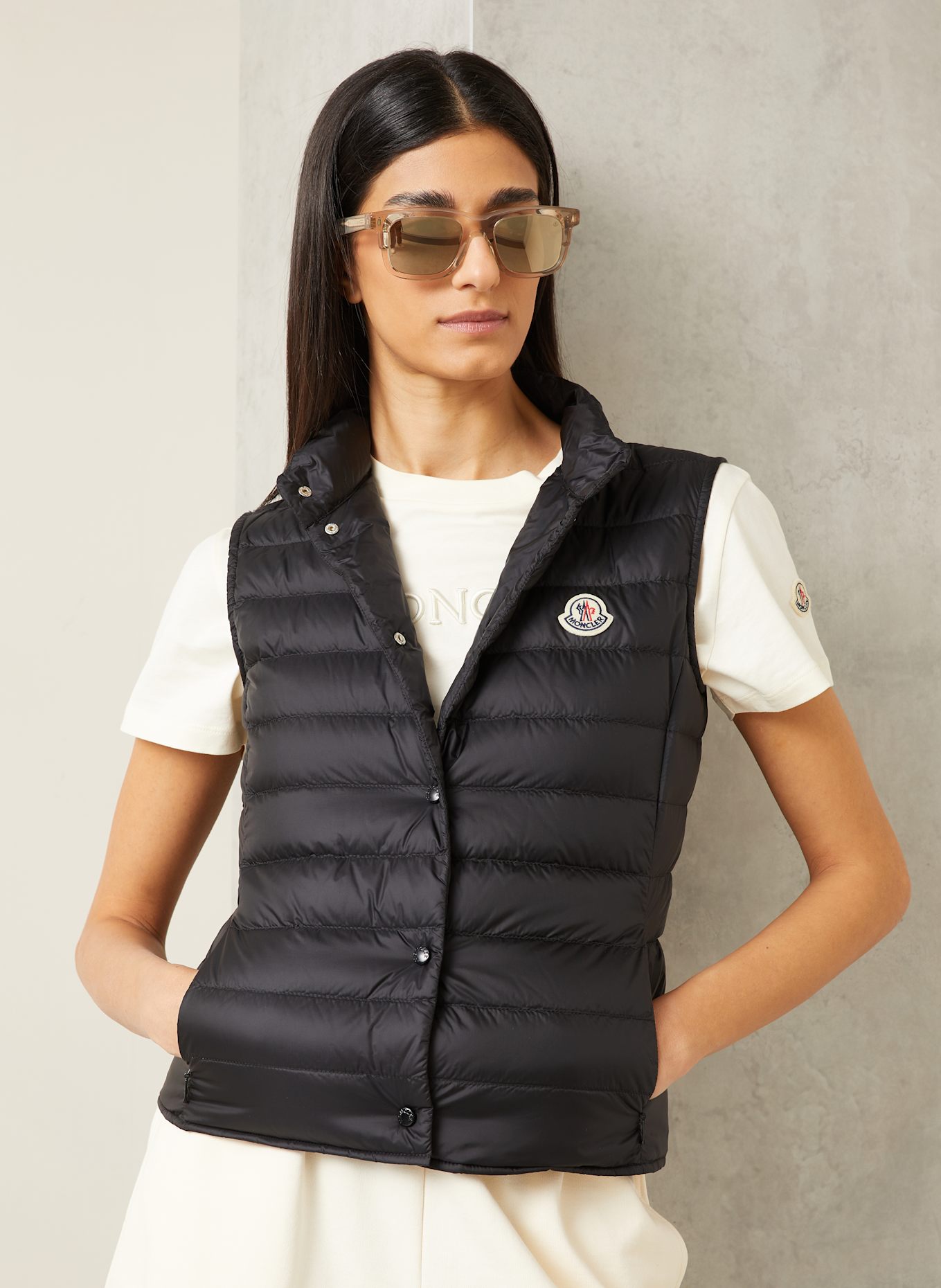 MONCLER Daunenweste LIANE: SCHWARZ