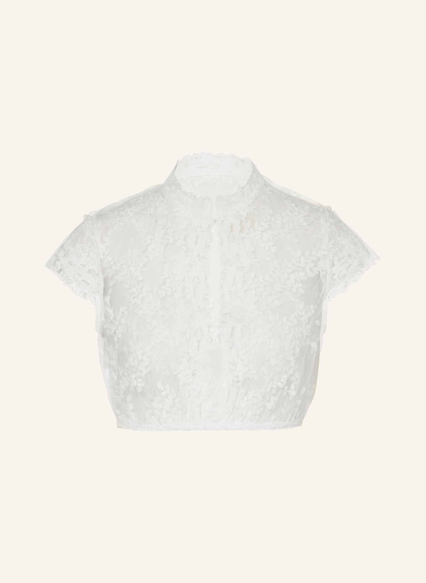 LIMBERRY Lace dirndl blouse ESTHER: WHITE
