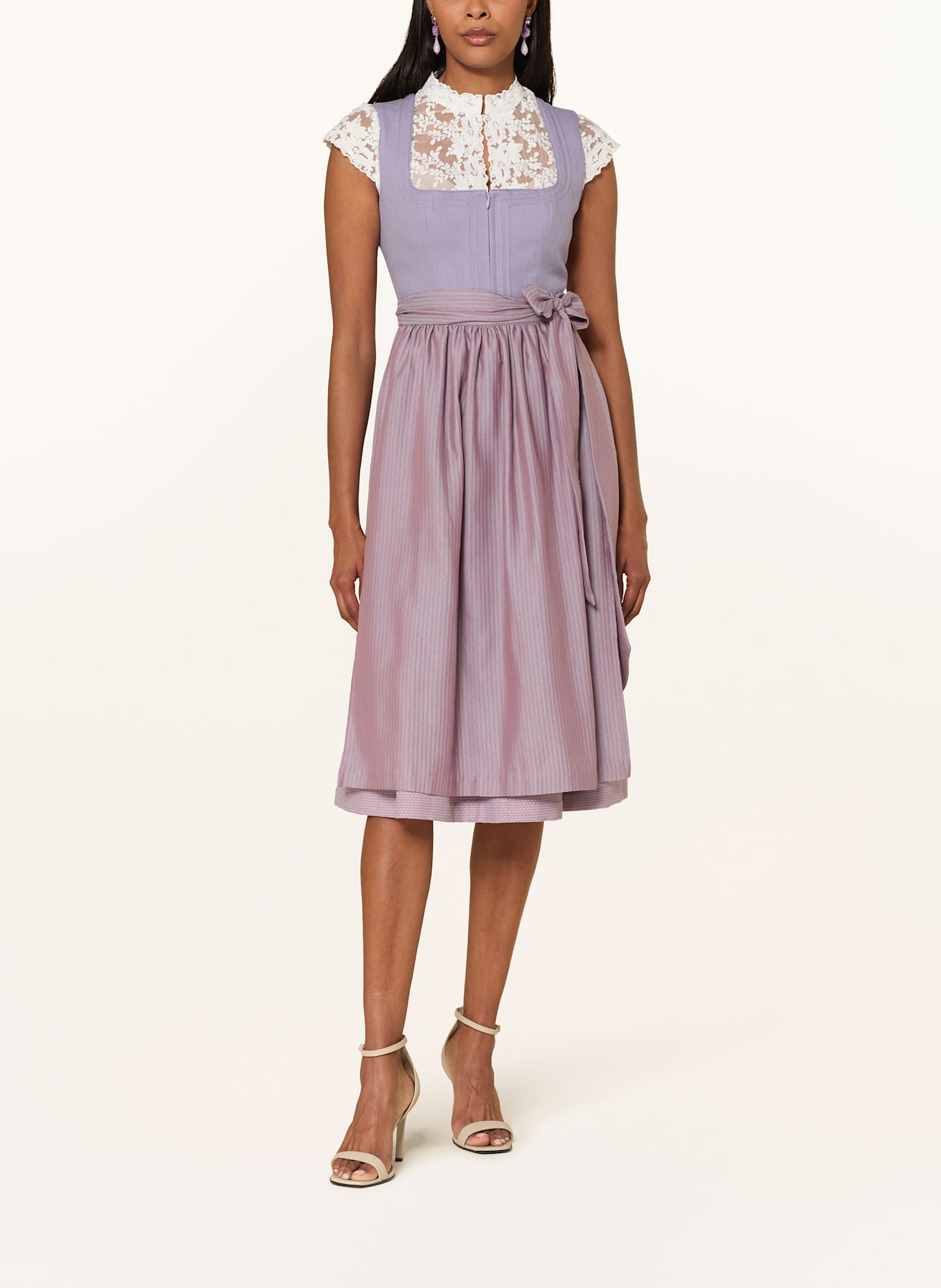 LIMBERRY Lace dirndl blouse ESTHER: WHITE